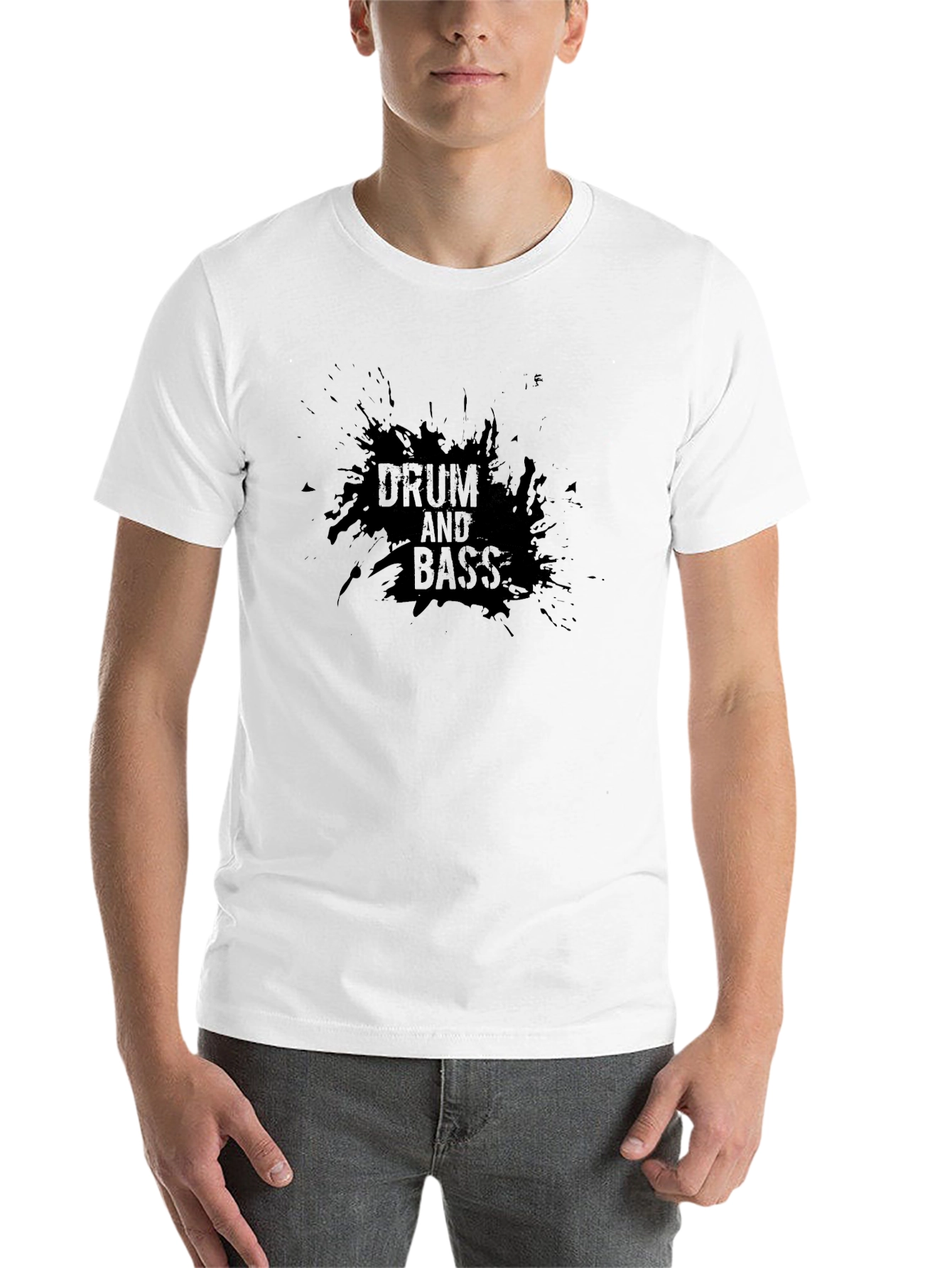 Black Drum and Bass T-Shirt - Black Music Tee view 14