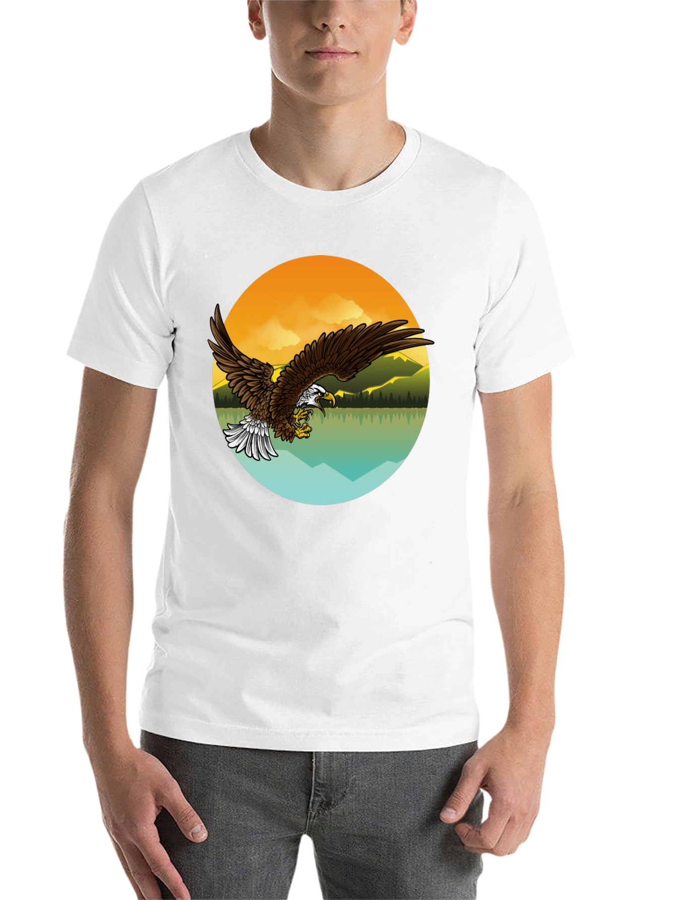 Black Eagle Mountain Graphic Tee - Black view 14