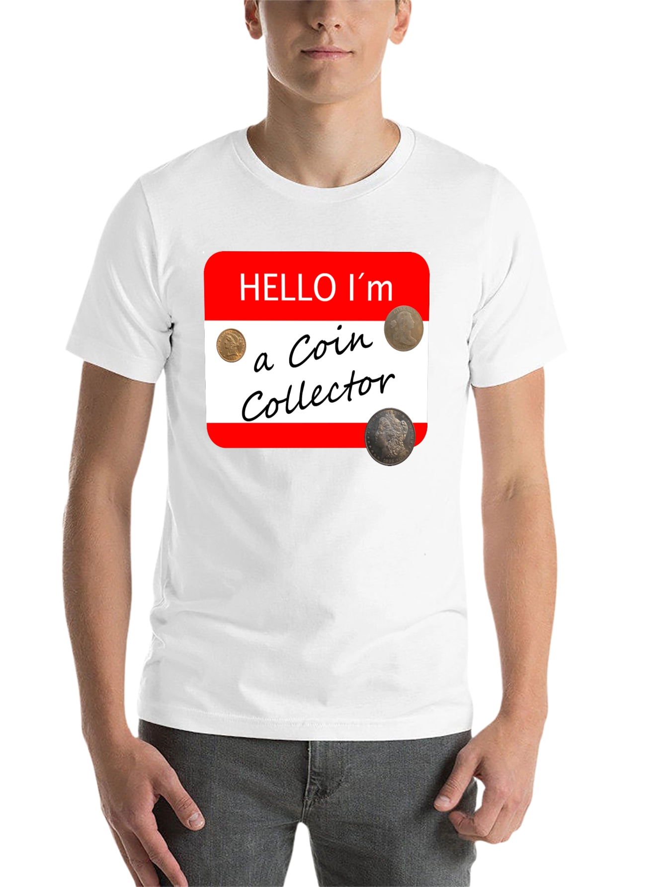 Black Coin Collector Novelty T-Shirt - Hobbyist Tee view 14