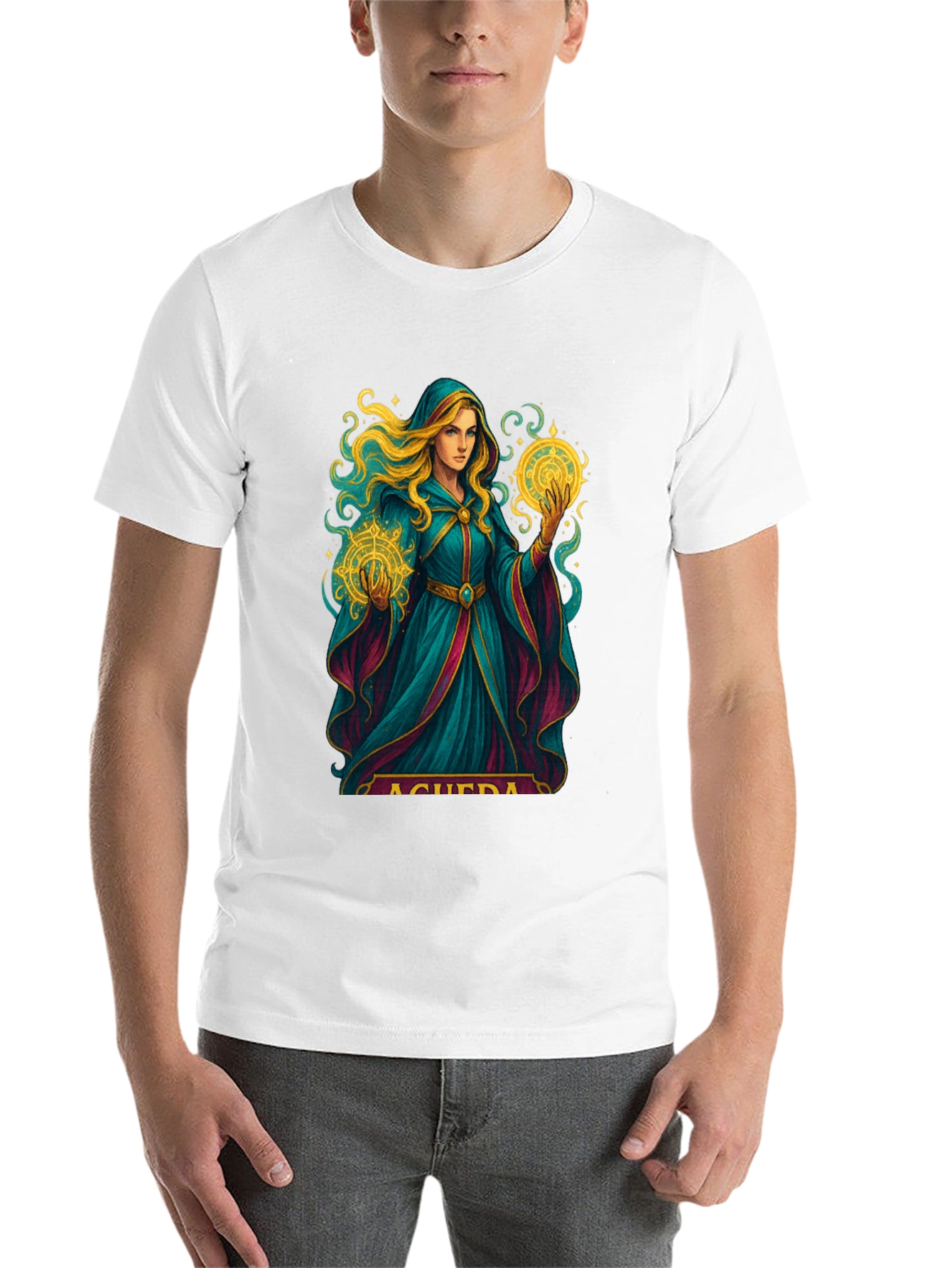 Black Wizard Woman Black T-Shirt view 14