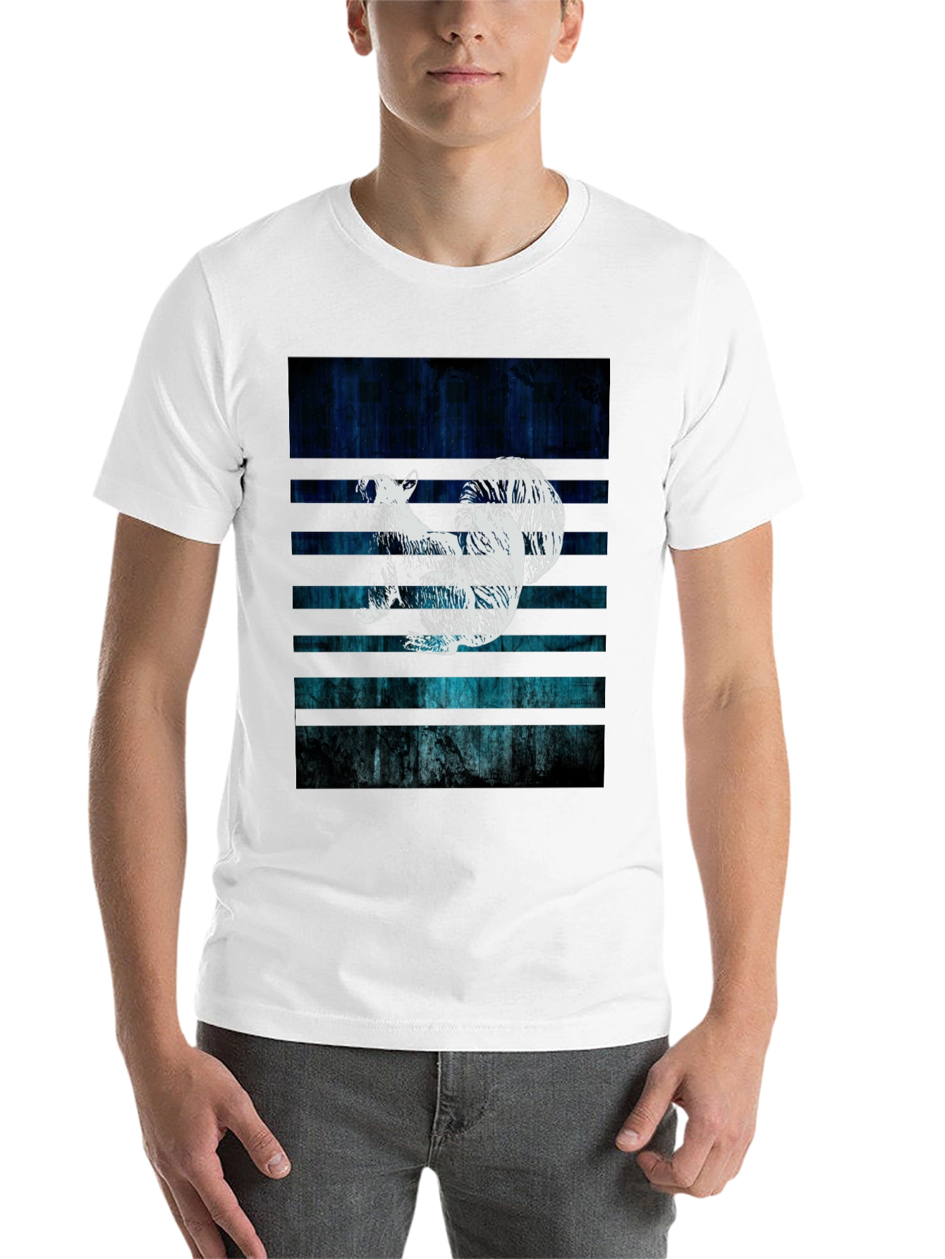 Black Squirrel Graphic Tee - Black Cotton Blend view 14