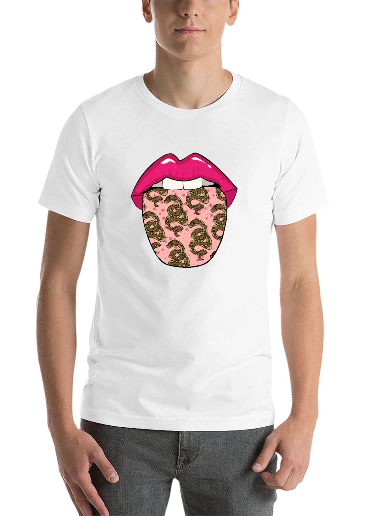 Black Snakes Tongue Graphic Tee view 14