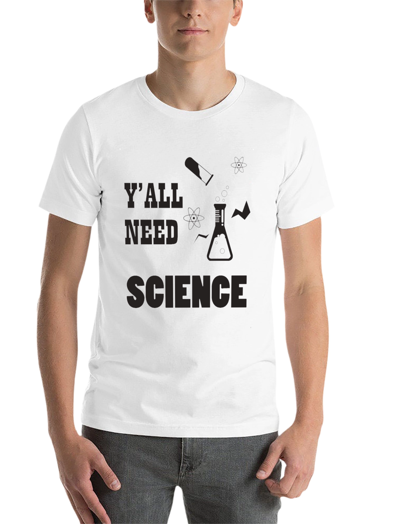 Black Y'all Need Science T-Shirt - Funny Science Tee view 14