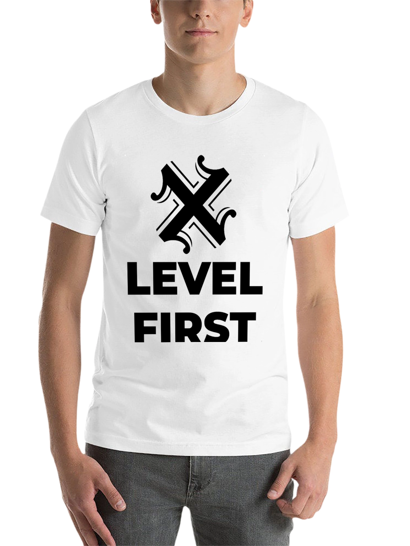 Black Level First Graphic Tee - Black Cotton Casual Shirt view 14