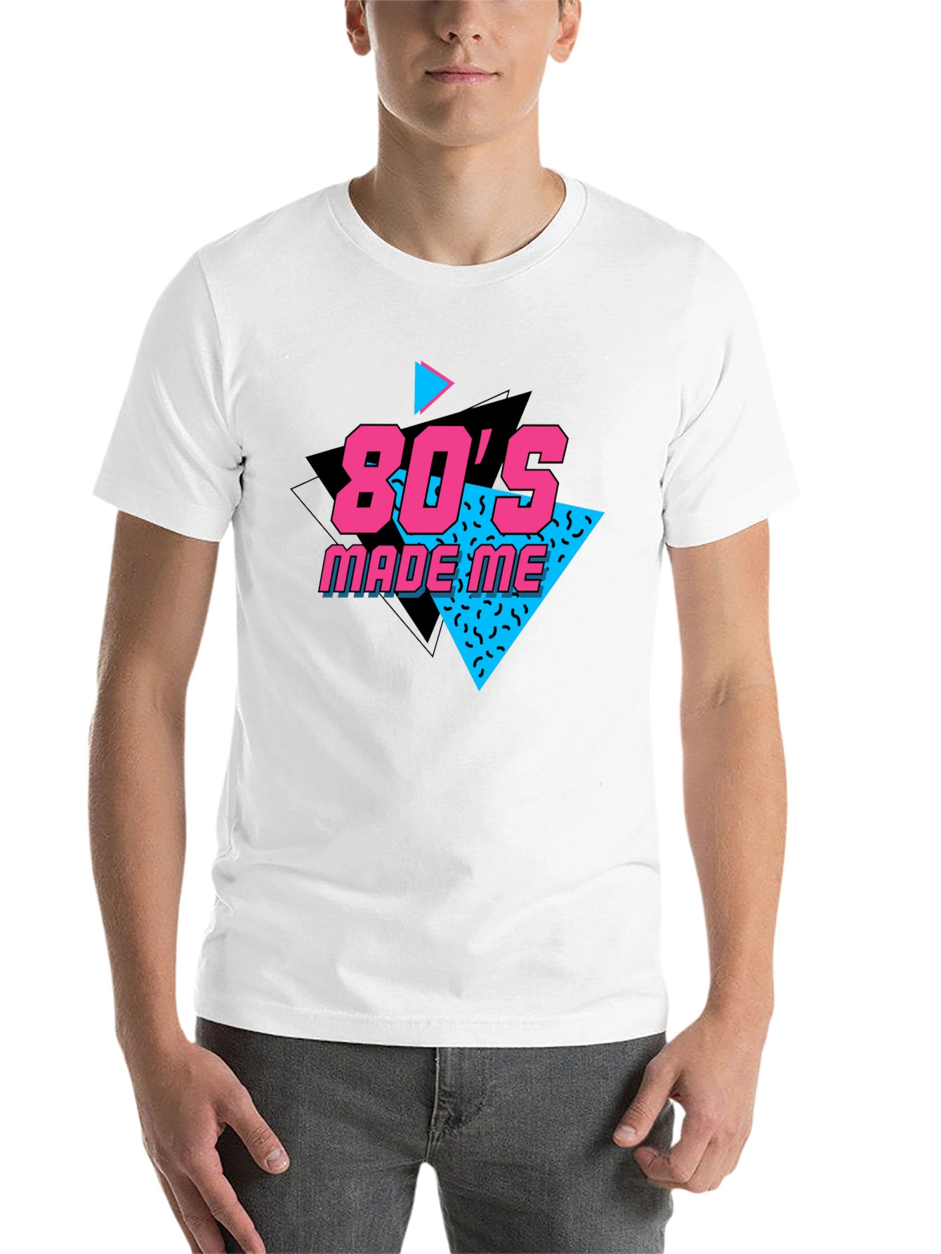 Black 80's Made Me Black T-Shirt view 14