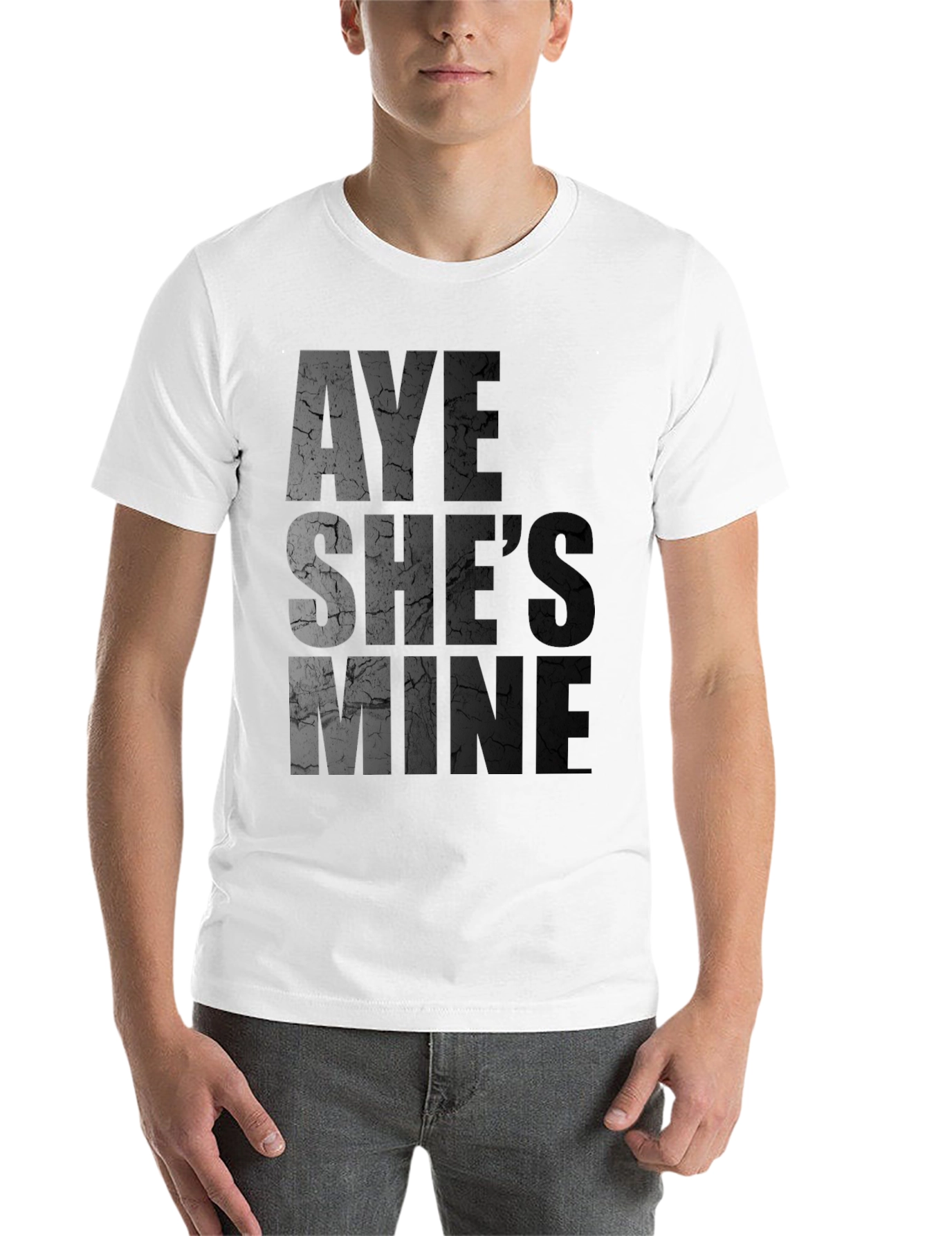 Black Aye She's Mine Graphic T-Shirt view 14