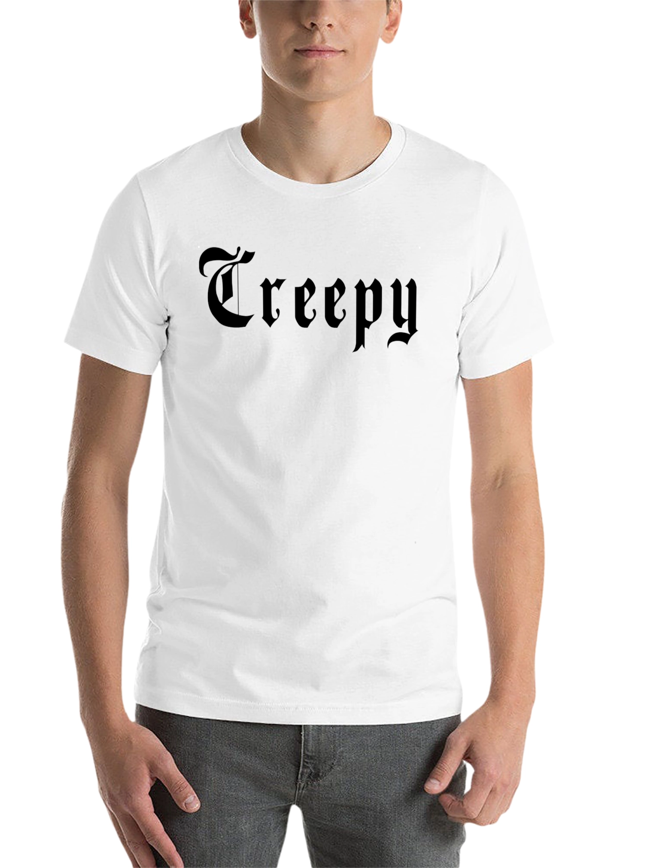 Black Creepy Gothic Style Graphic Tee - Dark & Edgy view 14