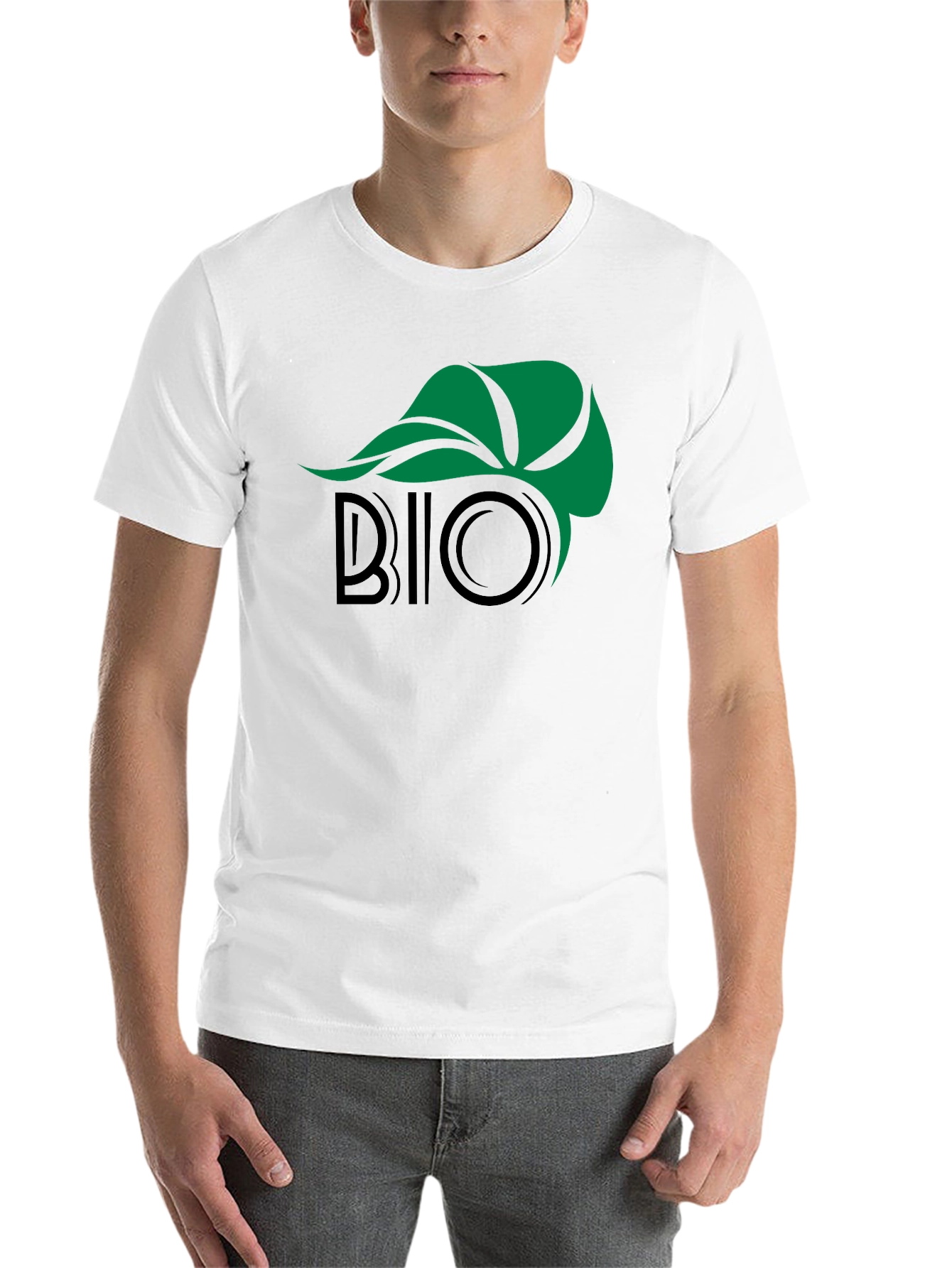 Black Eco-Friendly Bio Graphic Black T-Shirt view 14