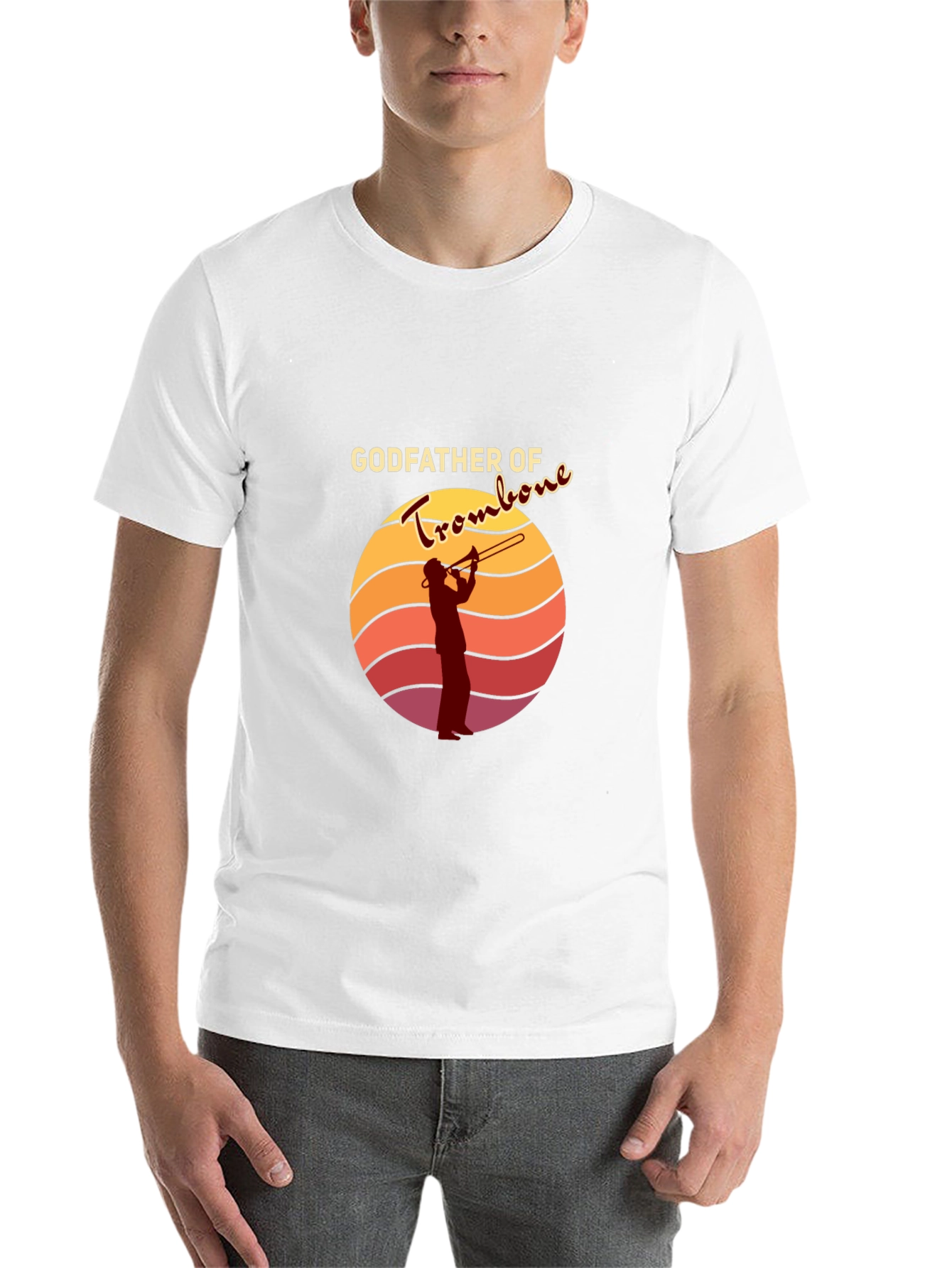 Black Godfather of Trombone Black T-Shirt view 14