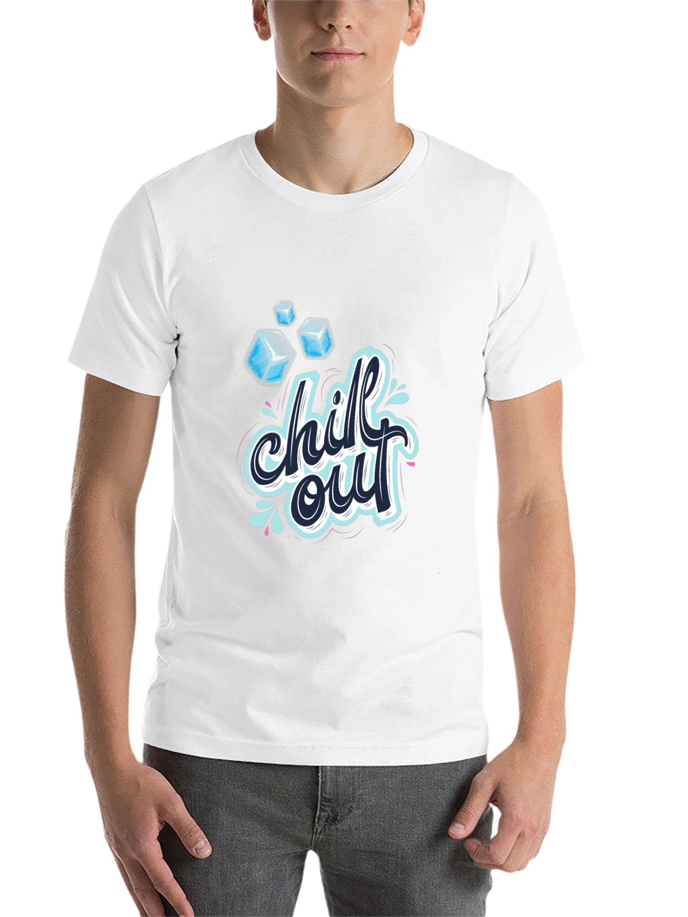 Black Chill Out Graphic T-Shirt - Cool & Casual view 14