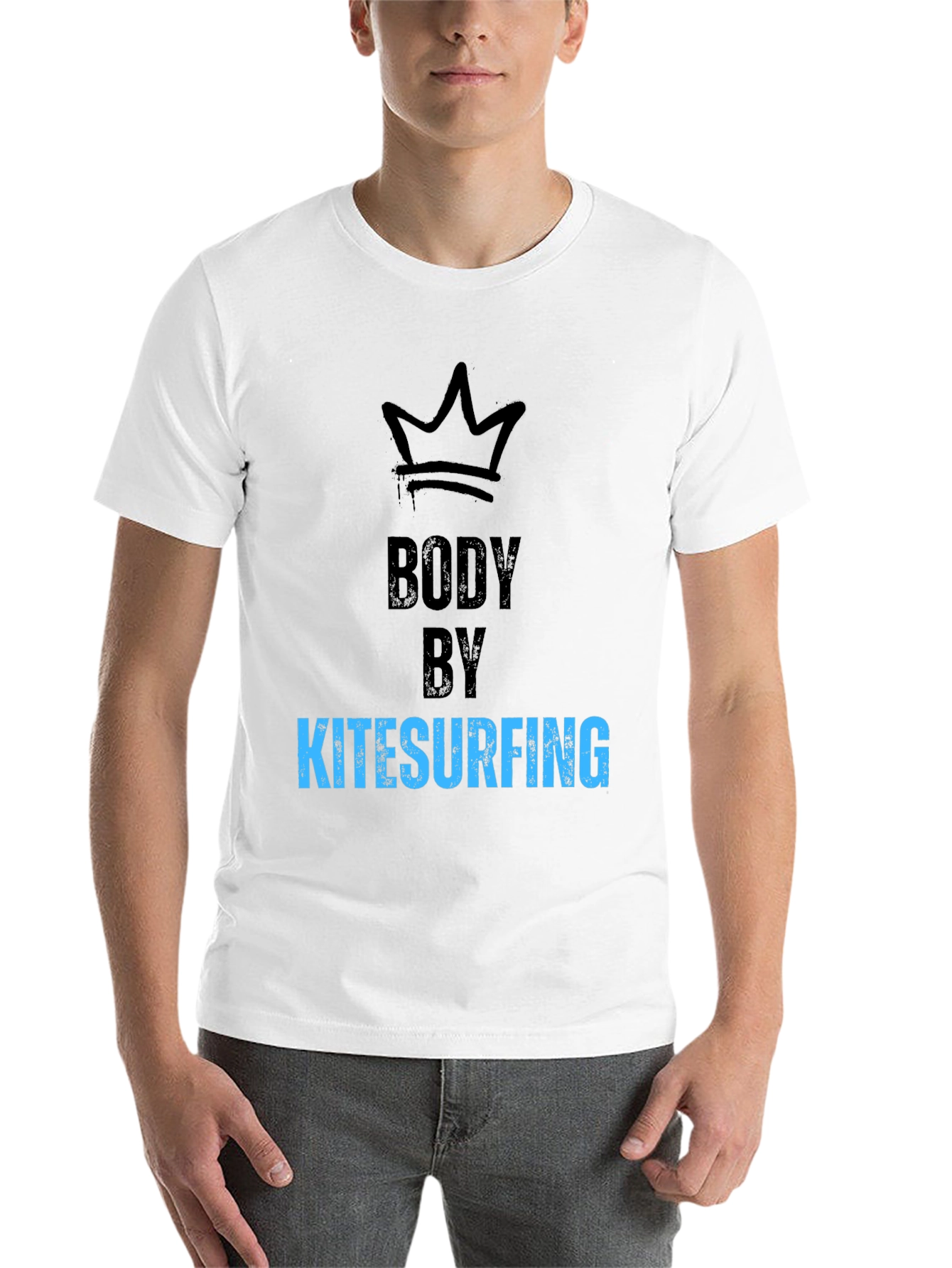Black Body By Kitesurfing Black T-Shirt view 14