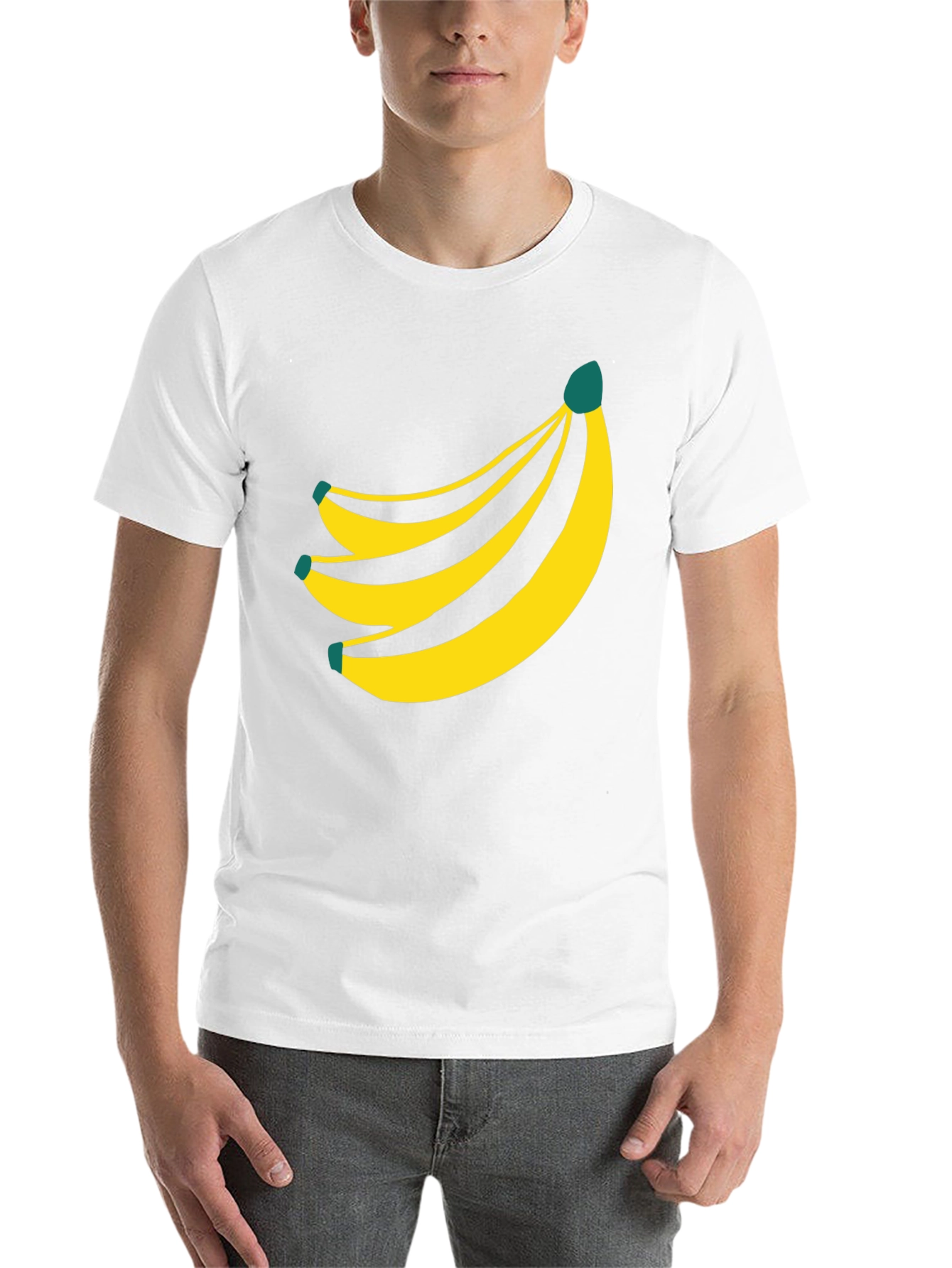 Black Banana Graphic Tee - Unisex Black T-Shirt view 14