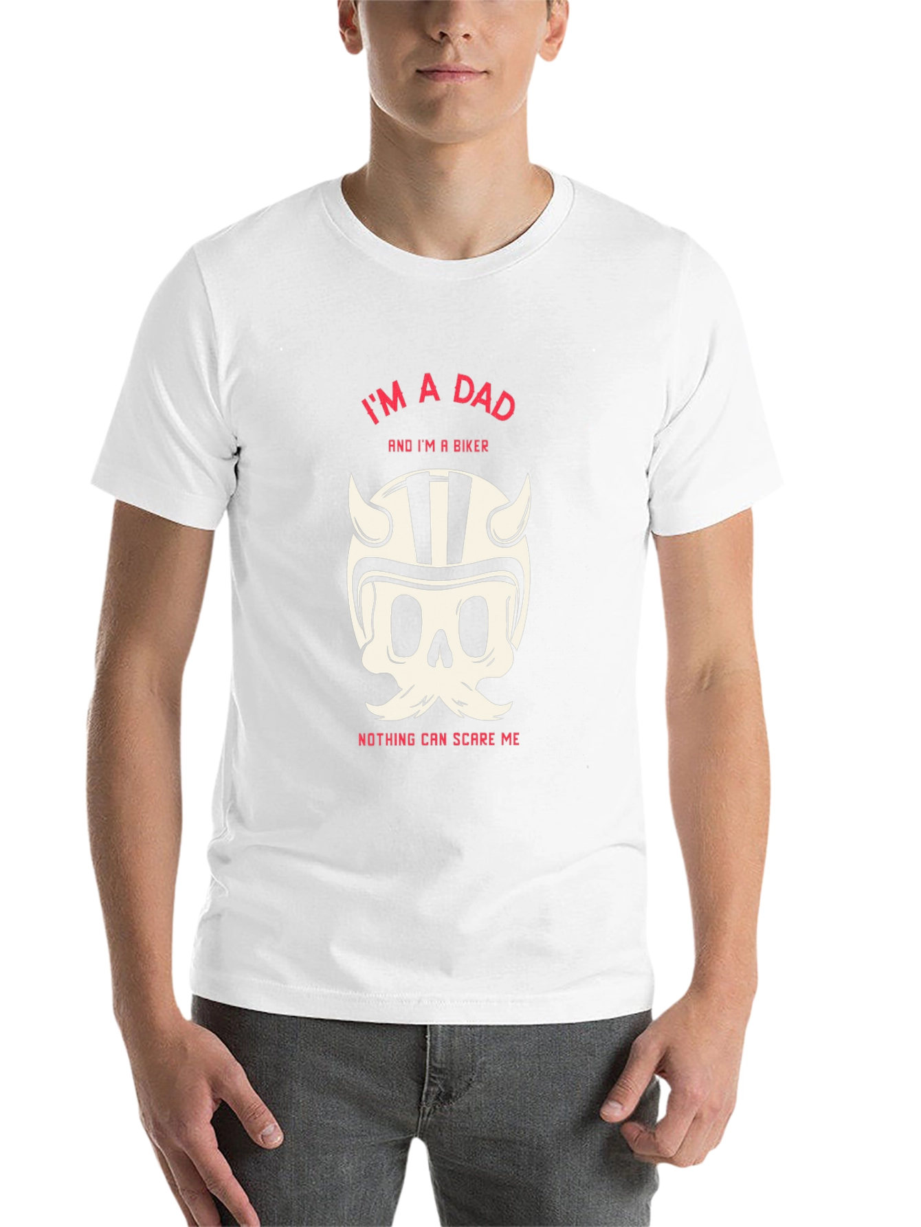 Black I'm a Dad & Biker T-Shirt view 14