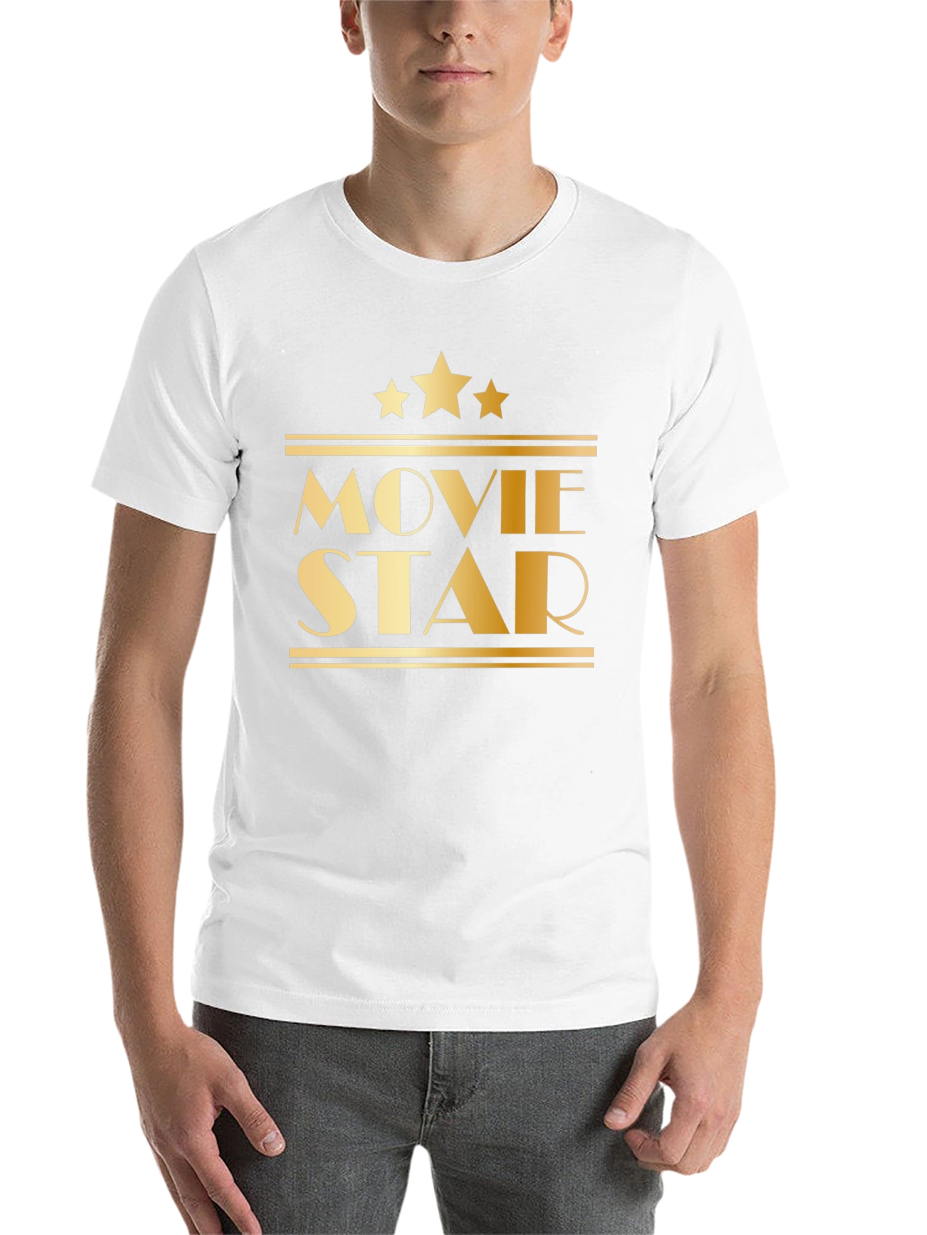 Black Movie Star Graphic Tee - Black Short Sleeve view 14