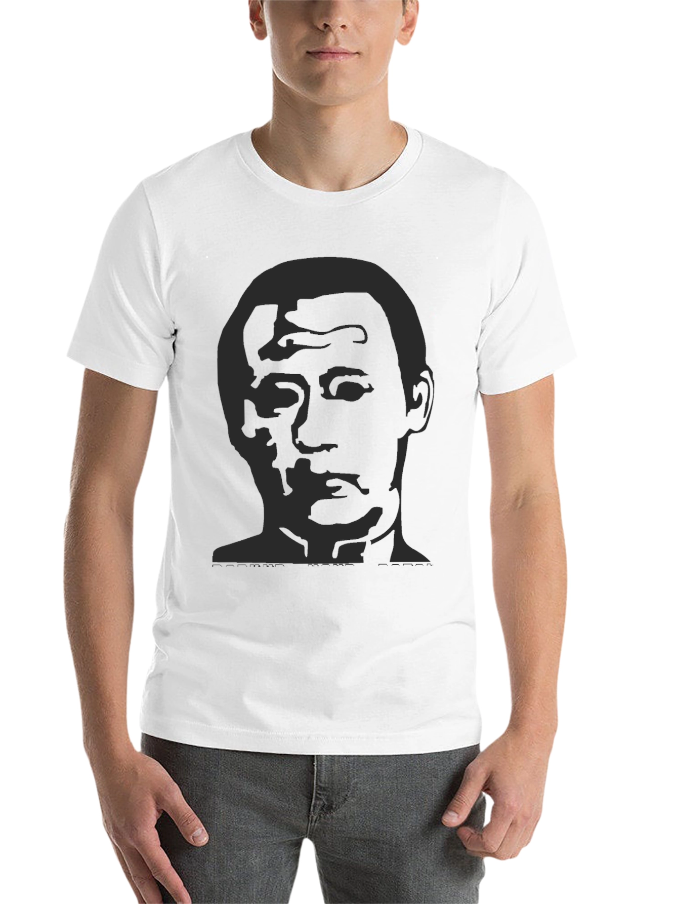 Black Men's Graphic Print T-Shirt - Black view 14