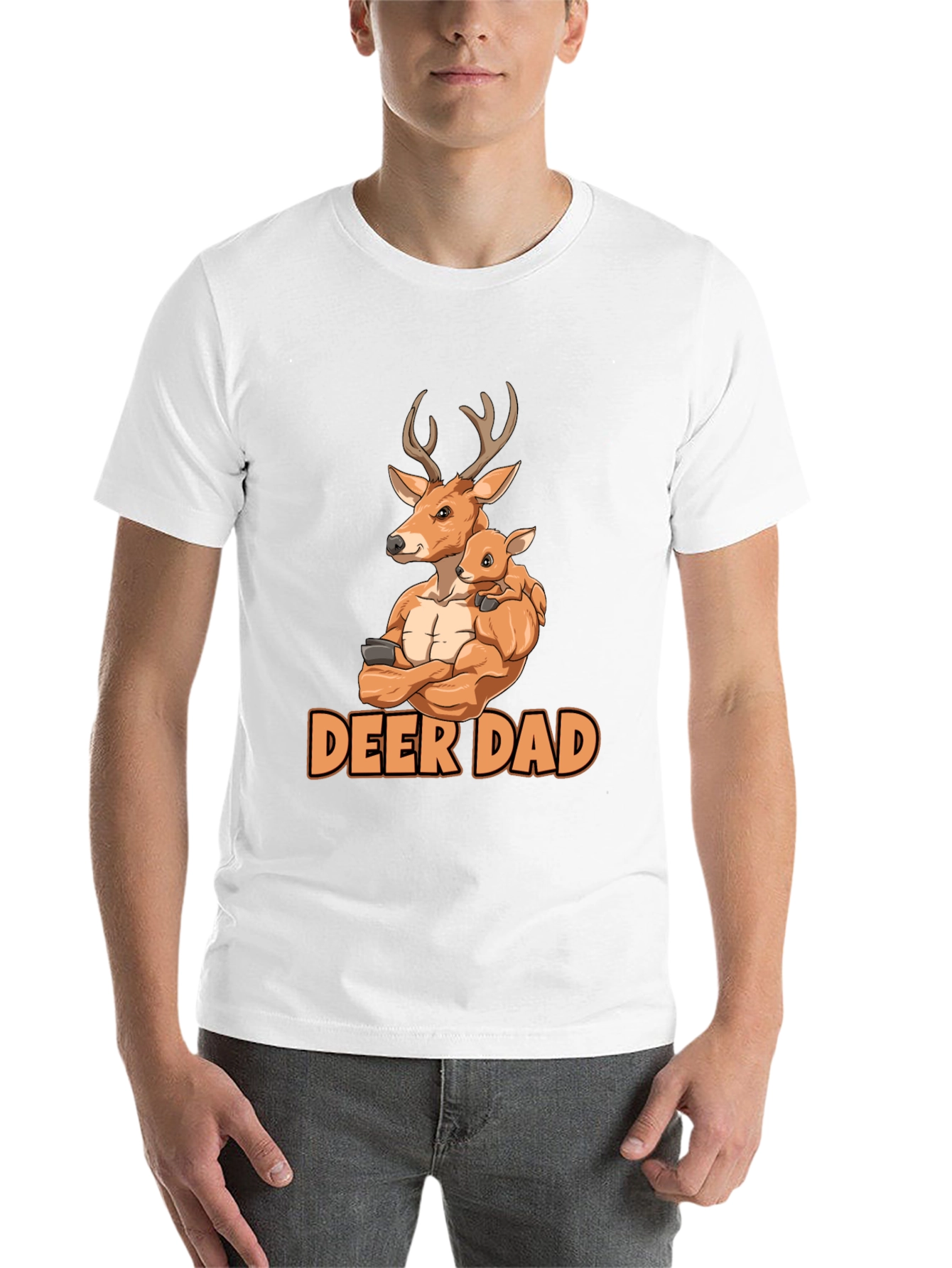 Black Deer Dad Graphic Tee - Father's Day Gift view 14