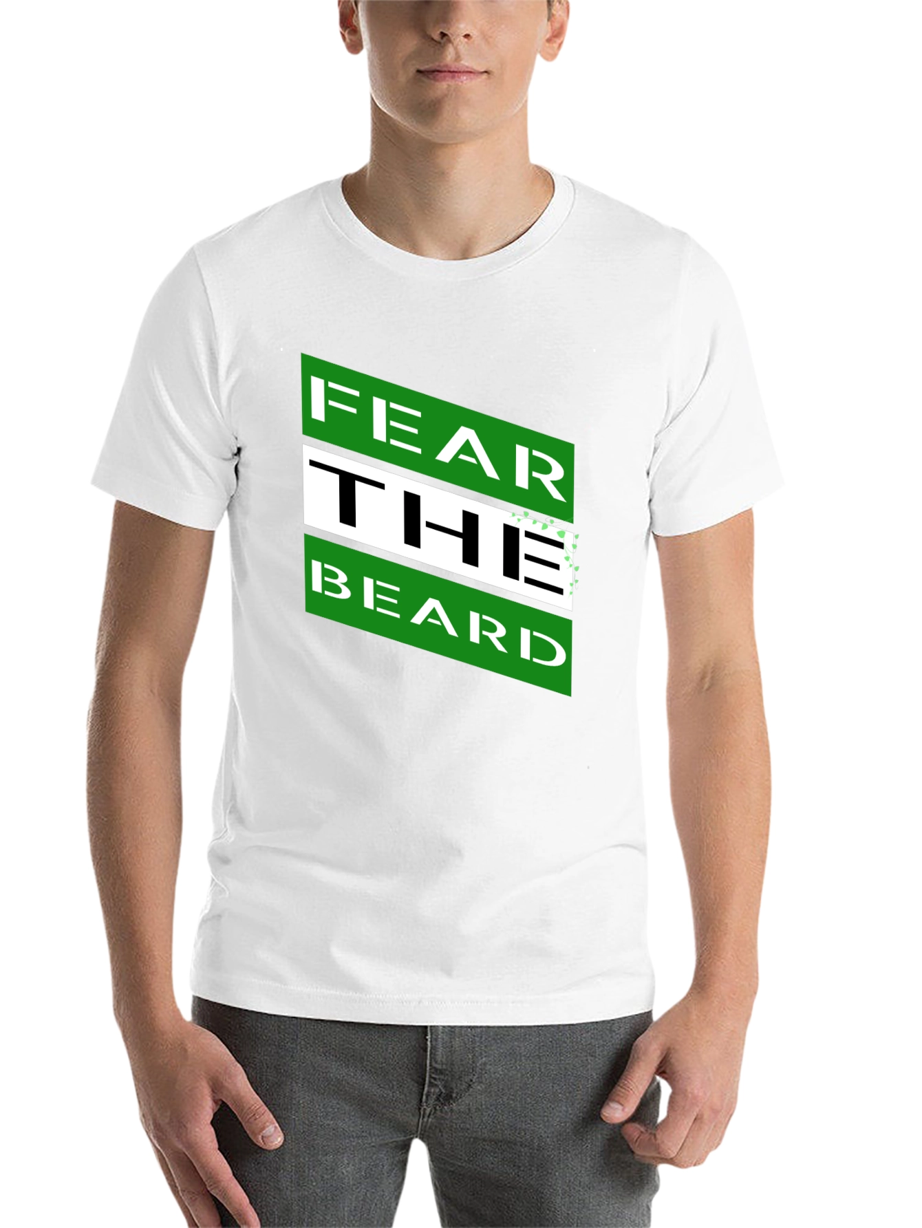 Black Fear The Beard Graphic Tee - Men's Short Sleeve T-Shirt view 14
