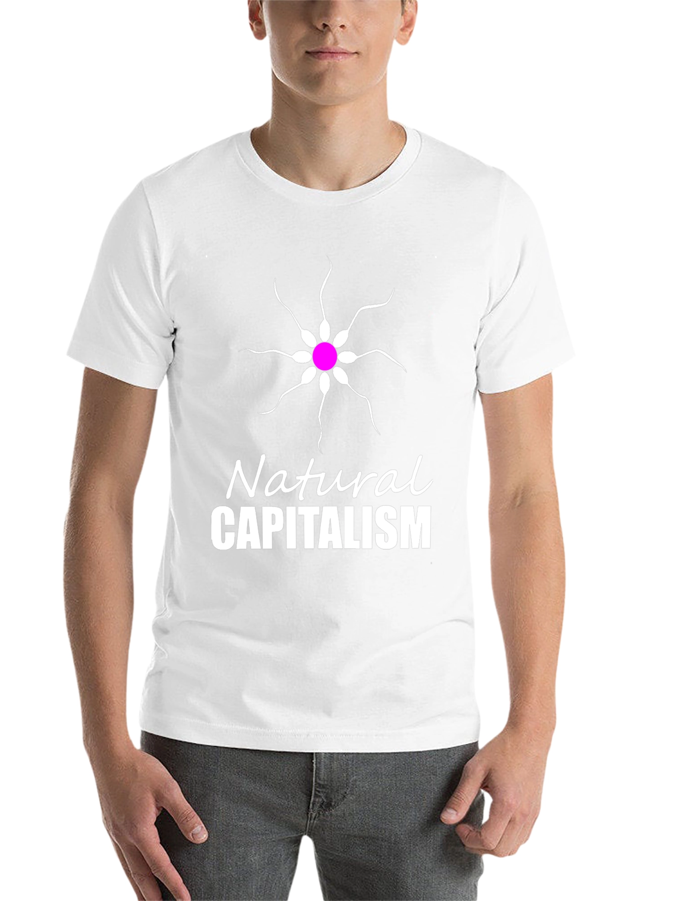Black Natural Capitalism Graphic T-Shirt view 14