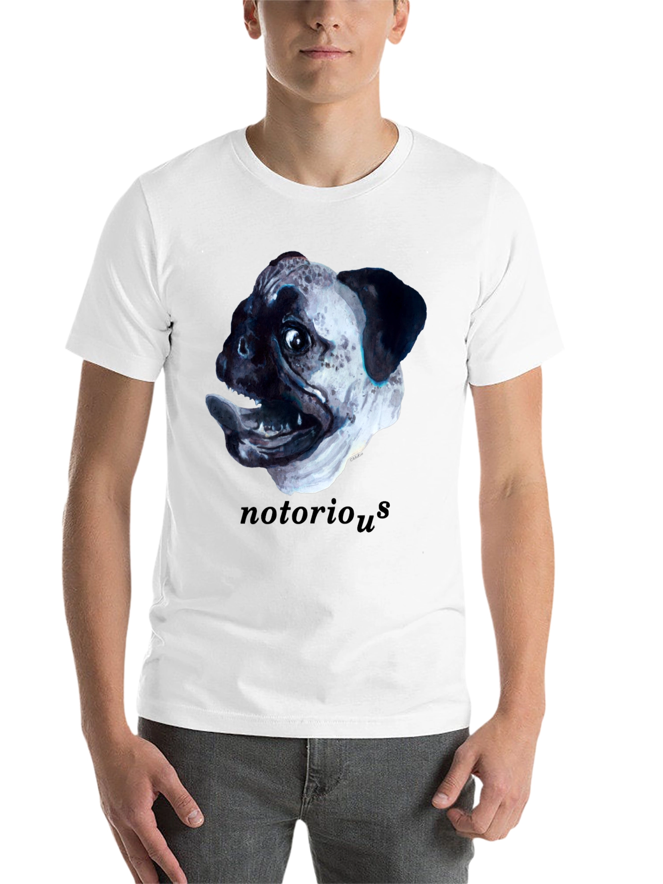 Black Notorious Pugs T-Shirt - Funny Dog Tee view 14