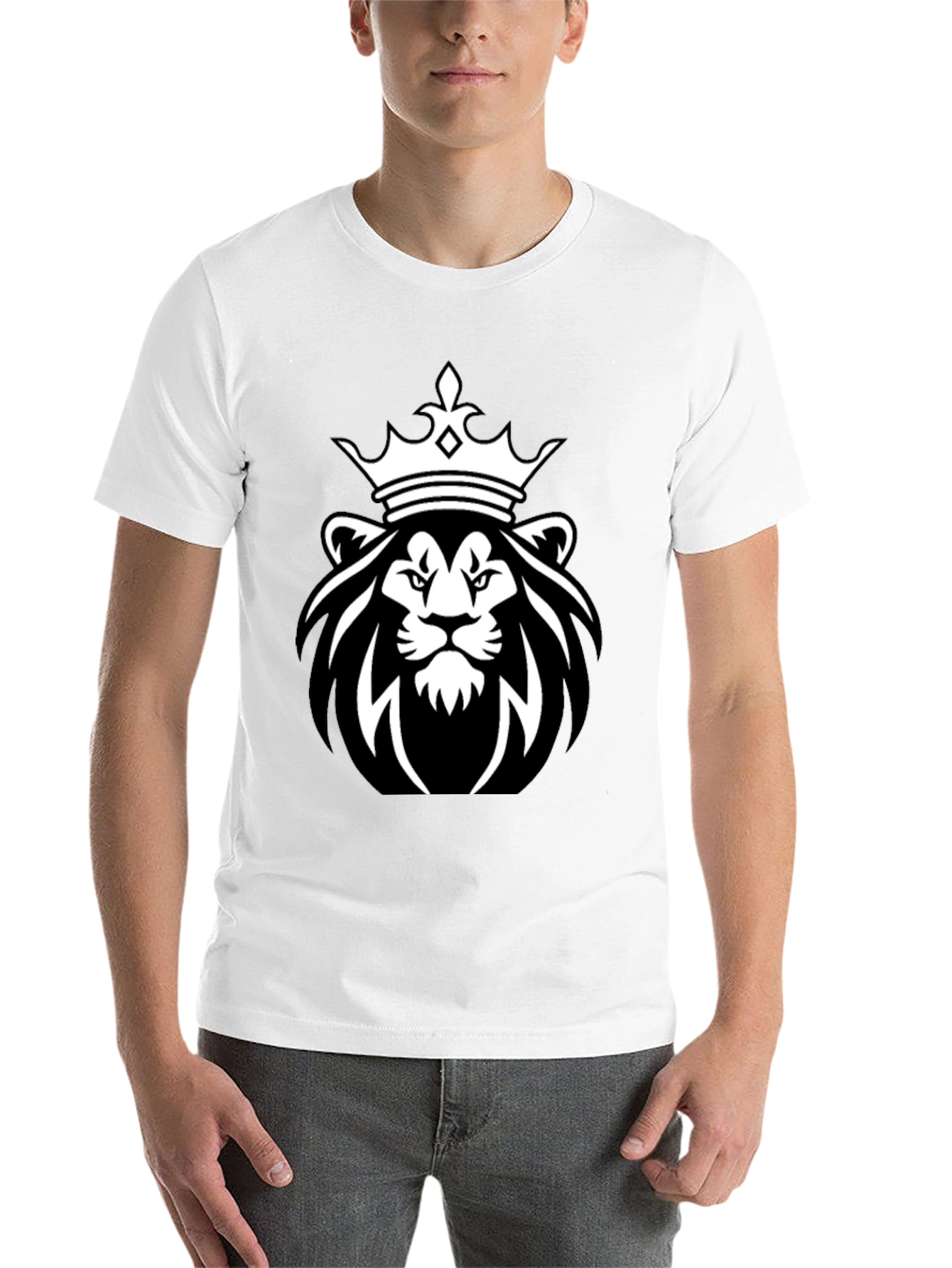 Black Lion King Graphic Tee - Black view 14