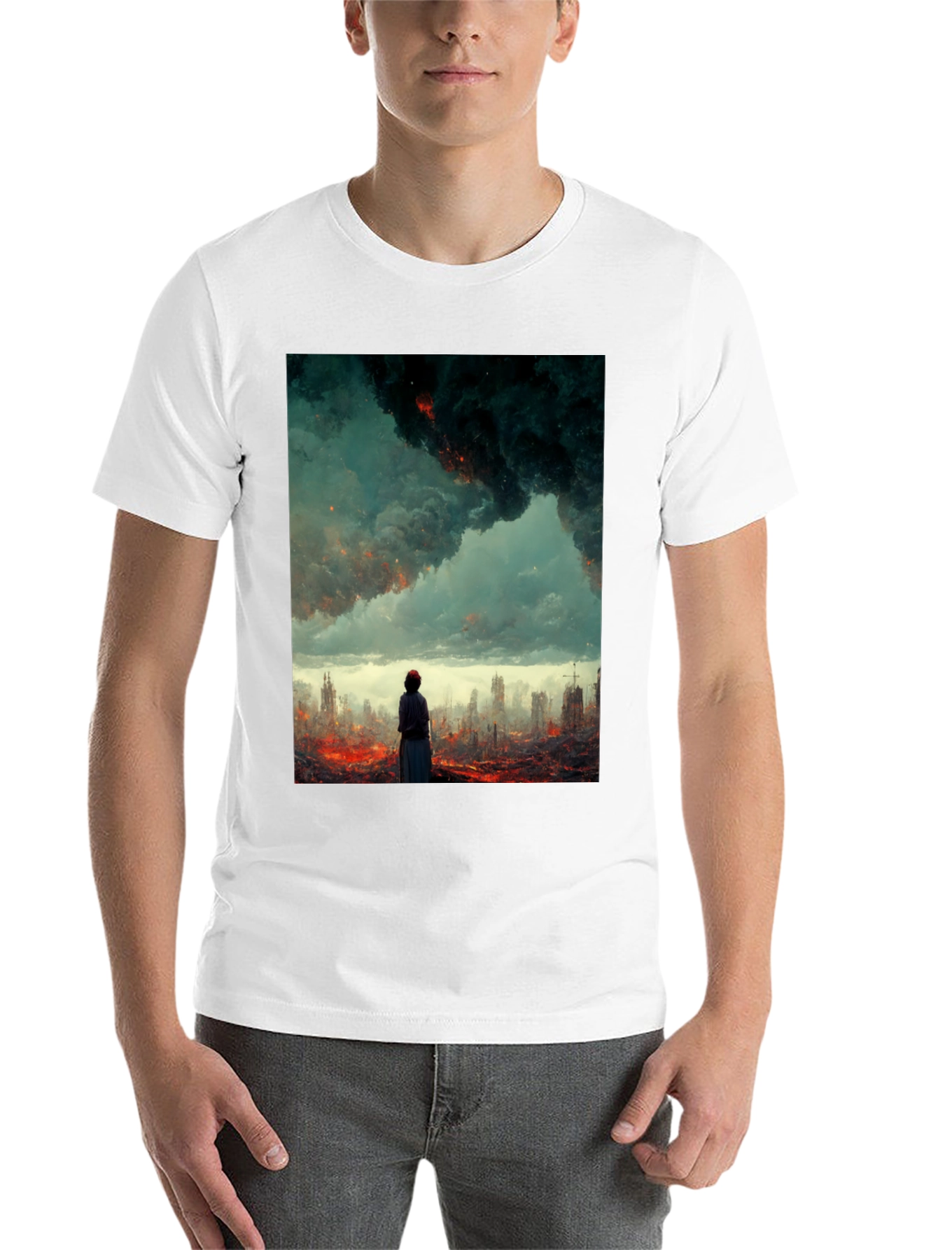 Black Apocalyptic Vision Graphic Tee - Black view 14