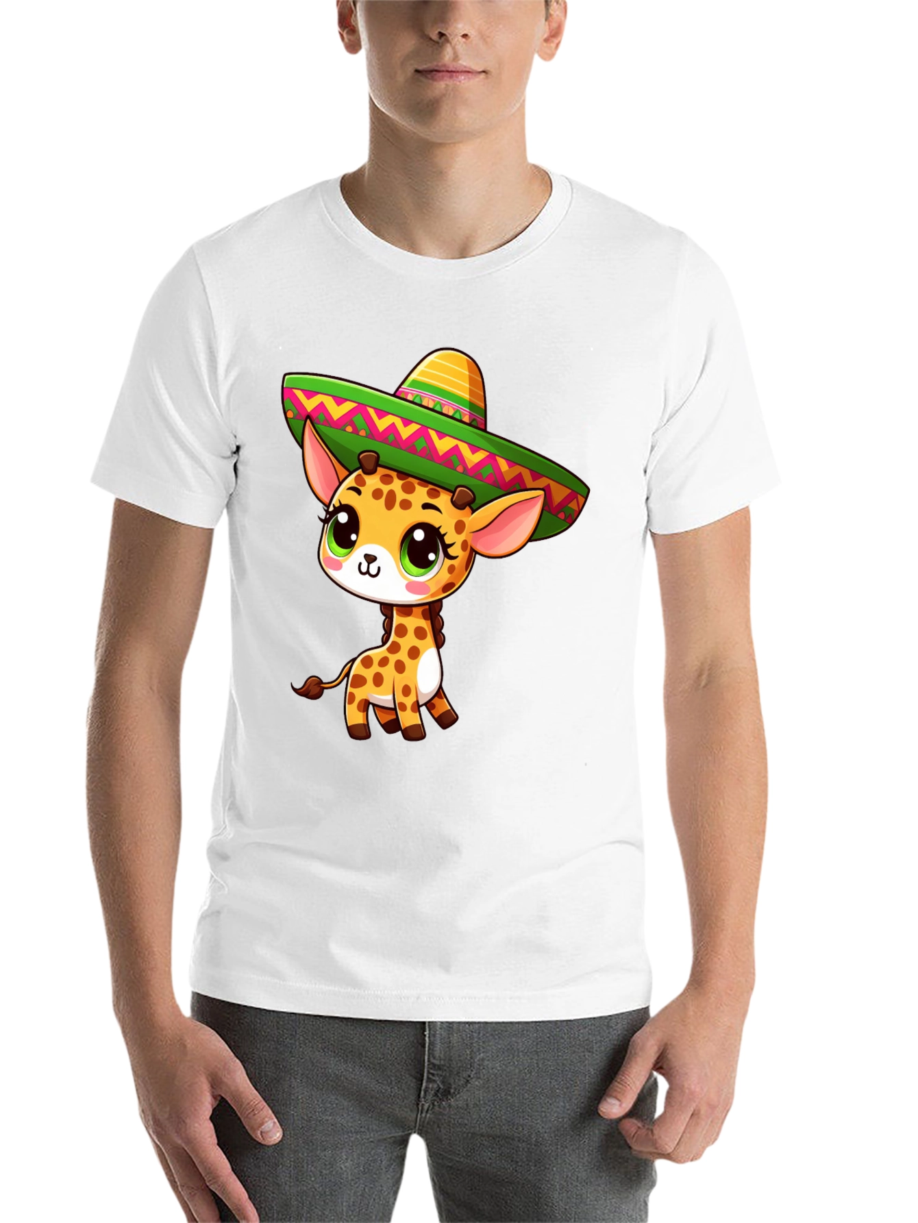 Black Giraffe Sombrero Graphic Tee view 14