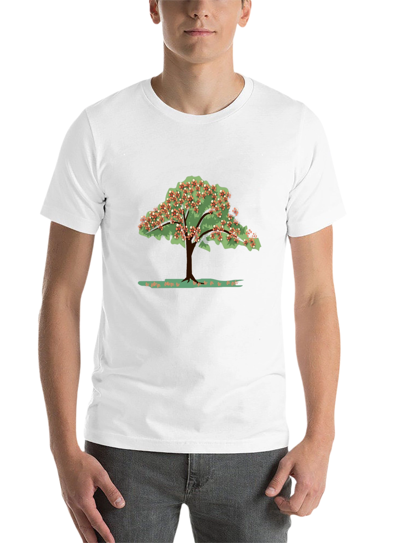 Black Nature Tree Graphic T-Shirt - Black view 14