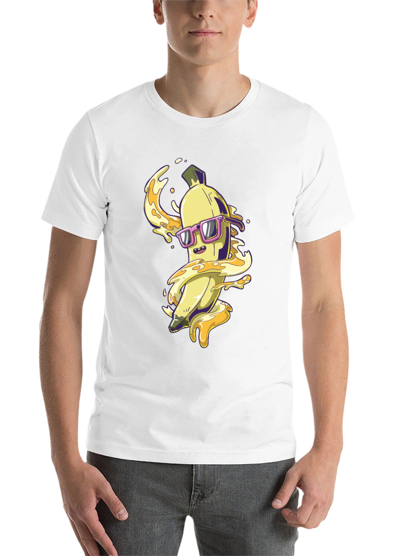 Black Cool Banana Graphic T-Shirt view 14