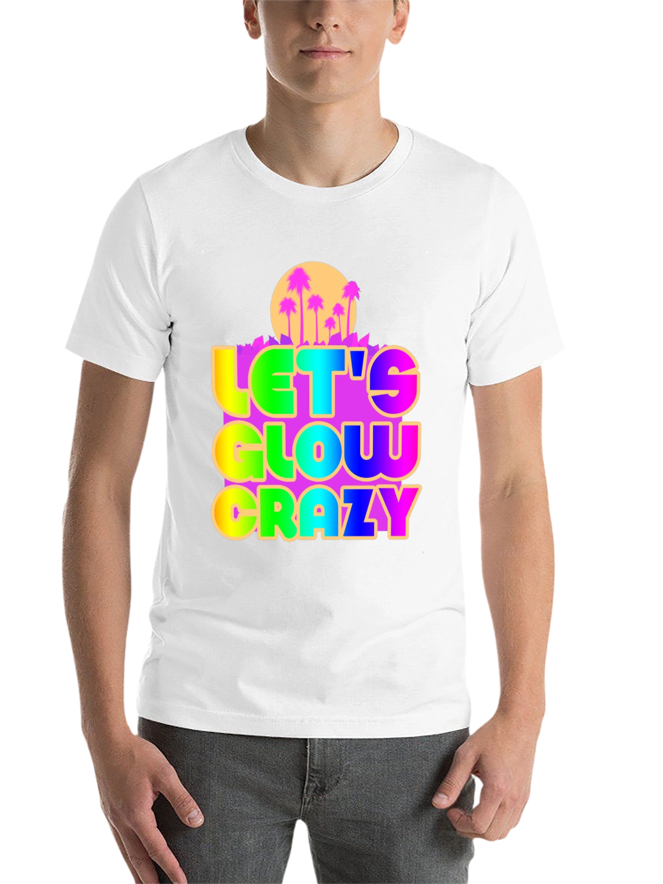 Let's Glow Crazy Graphic Tee - 14