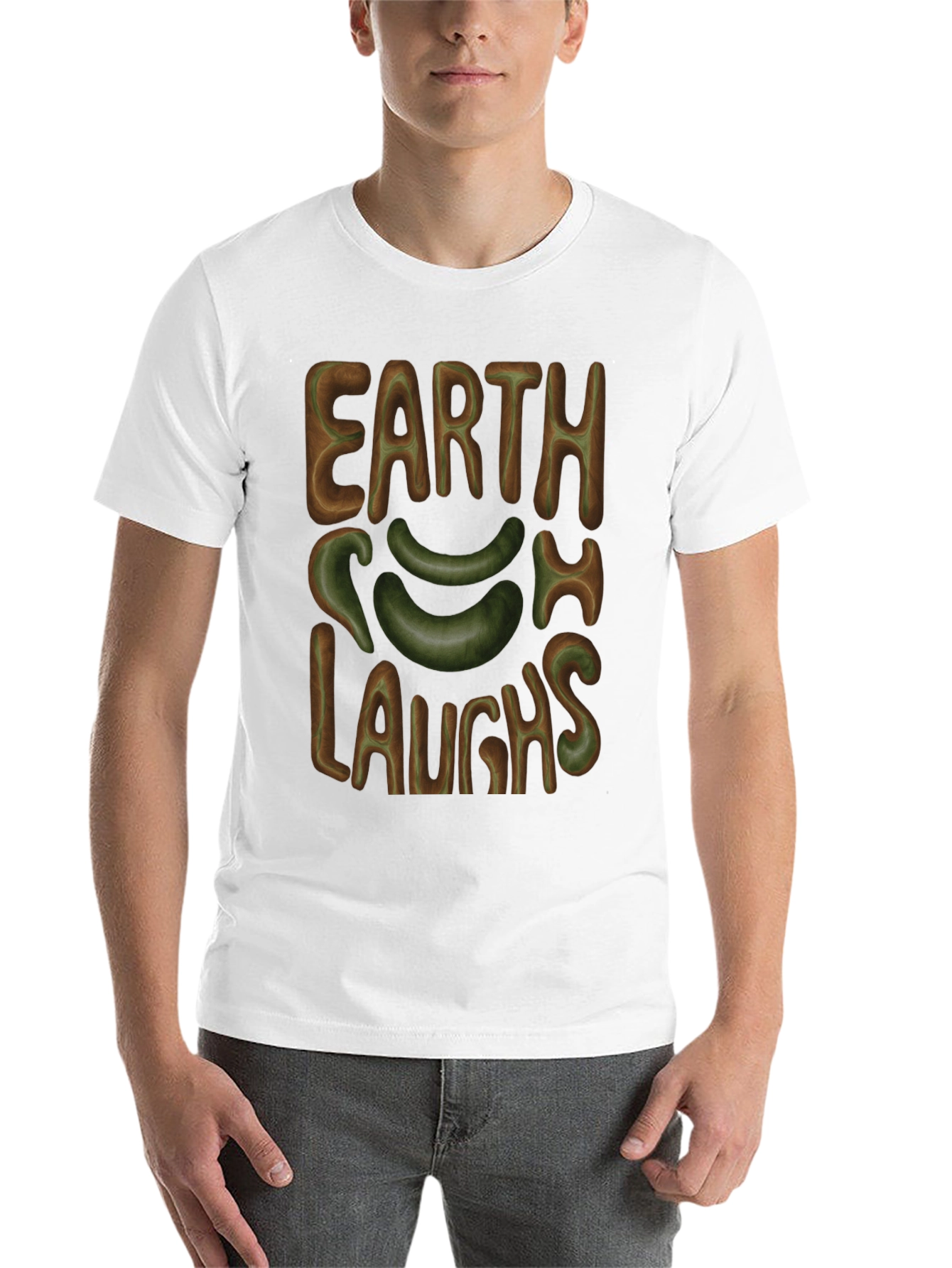 Black Earth Laughs T-Shirt - Graphic Tee view 14