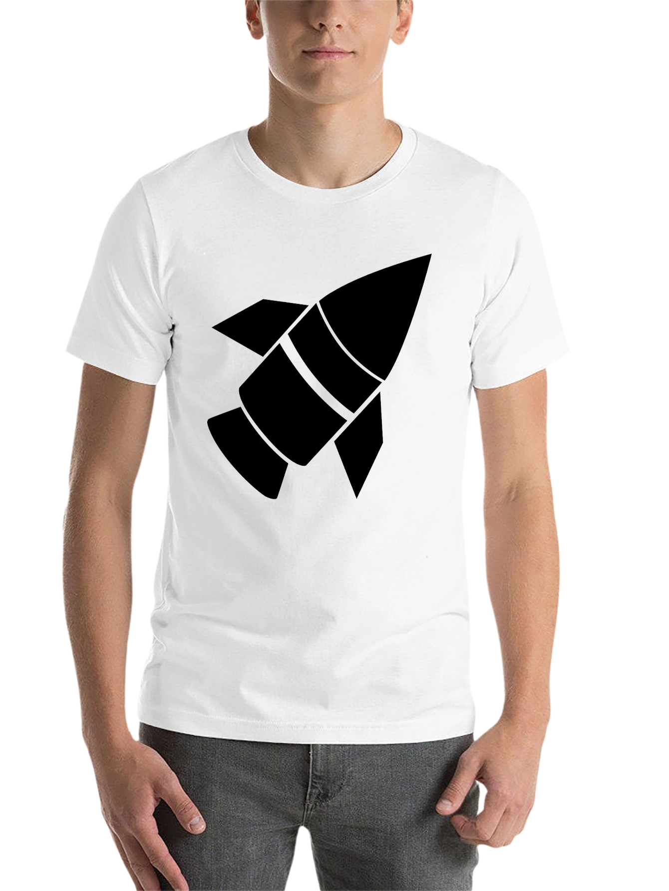 Black Rocket Graphic Black T-Shirt view 14