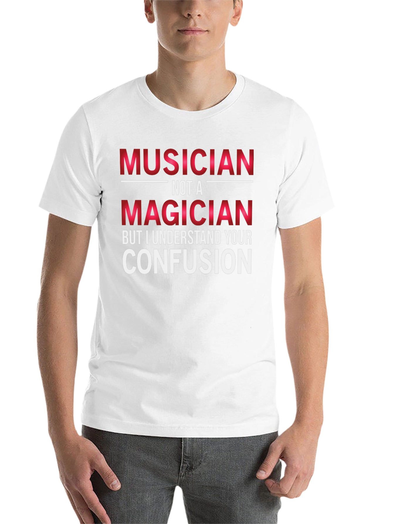 Black Musician Not A Magician Graphic T-Shirt view 14
