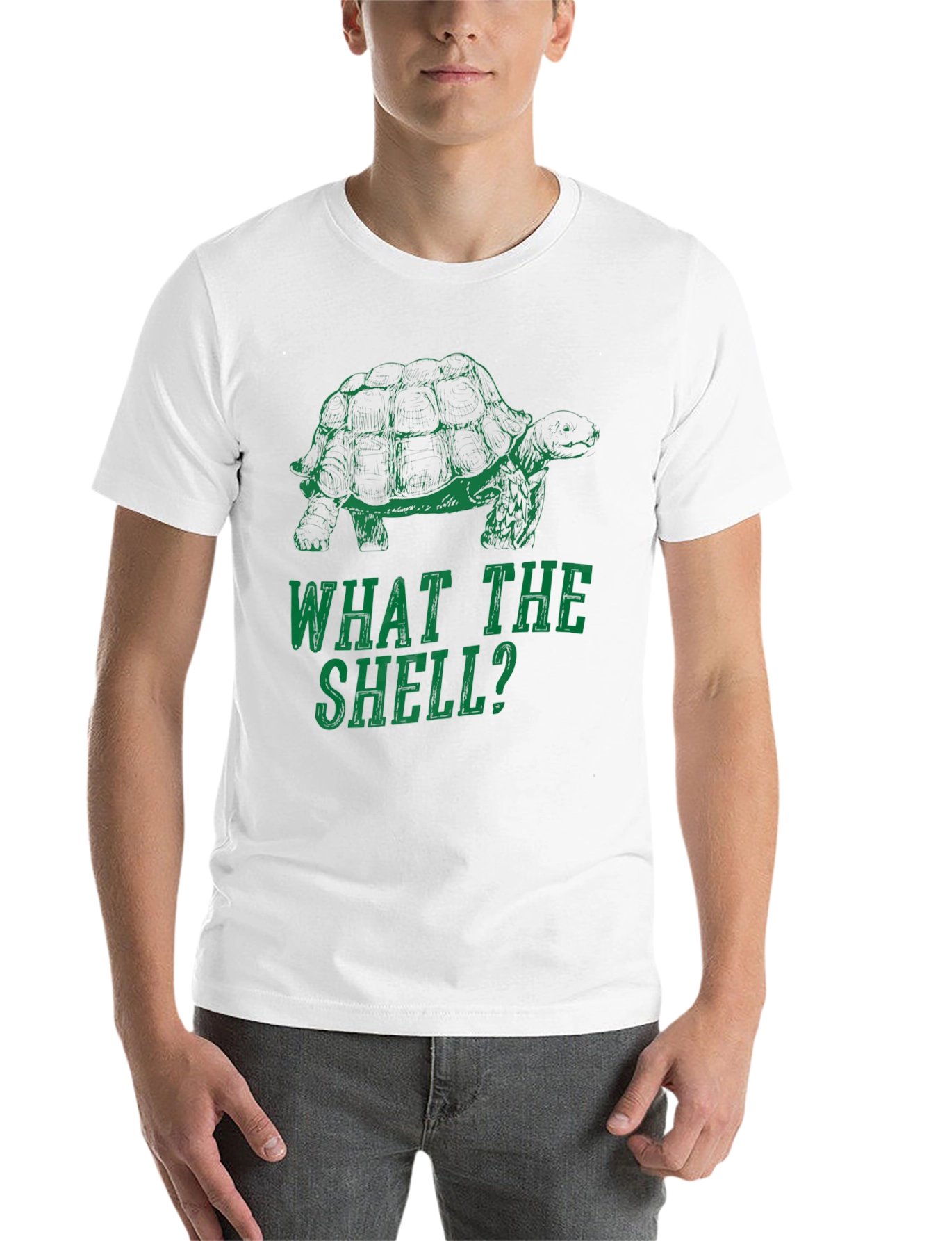Black What the Shell? Turtle Graphic T-Shirt view 14