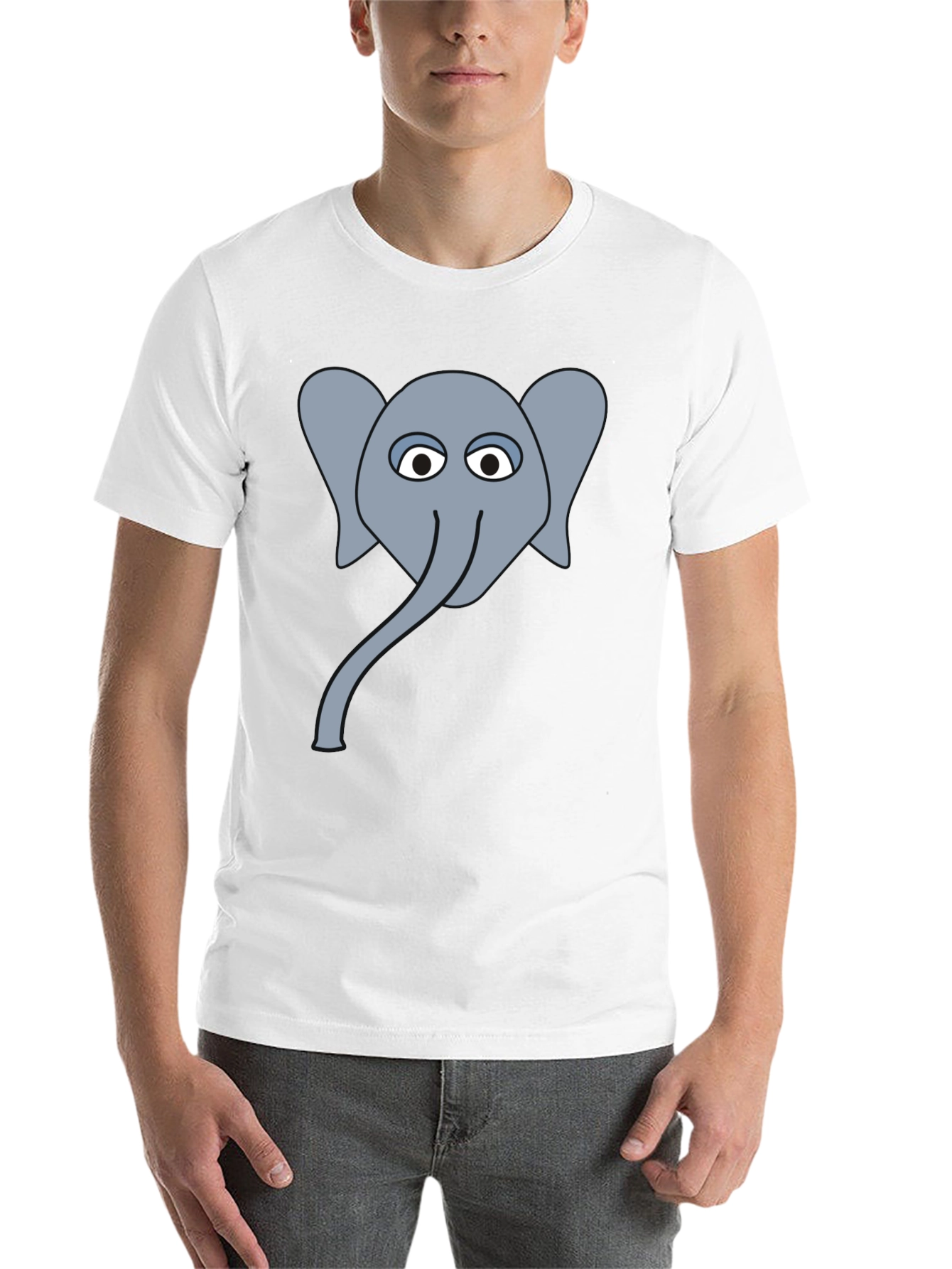 Black Elephant Graphic Tee - Men's Black T-Shirt view 14