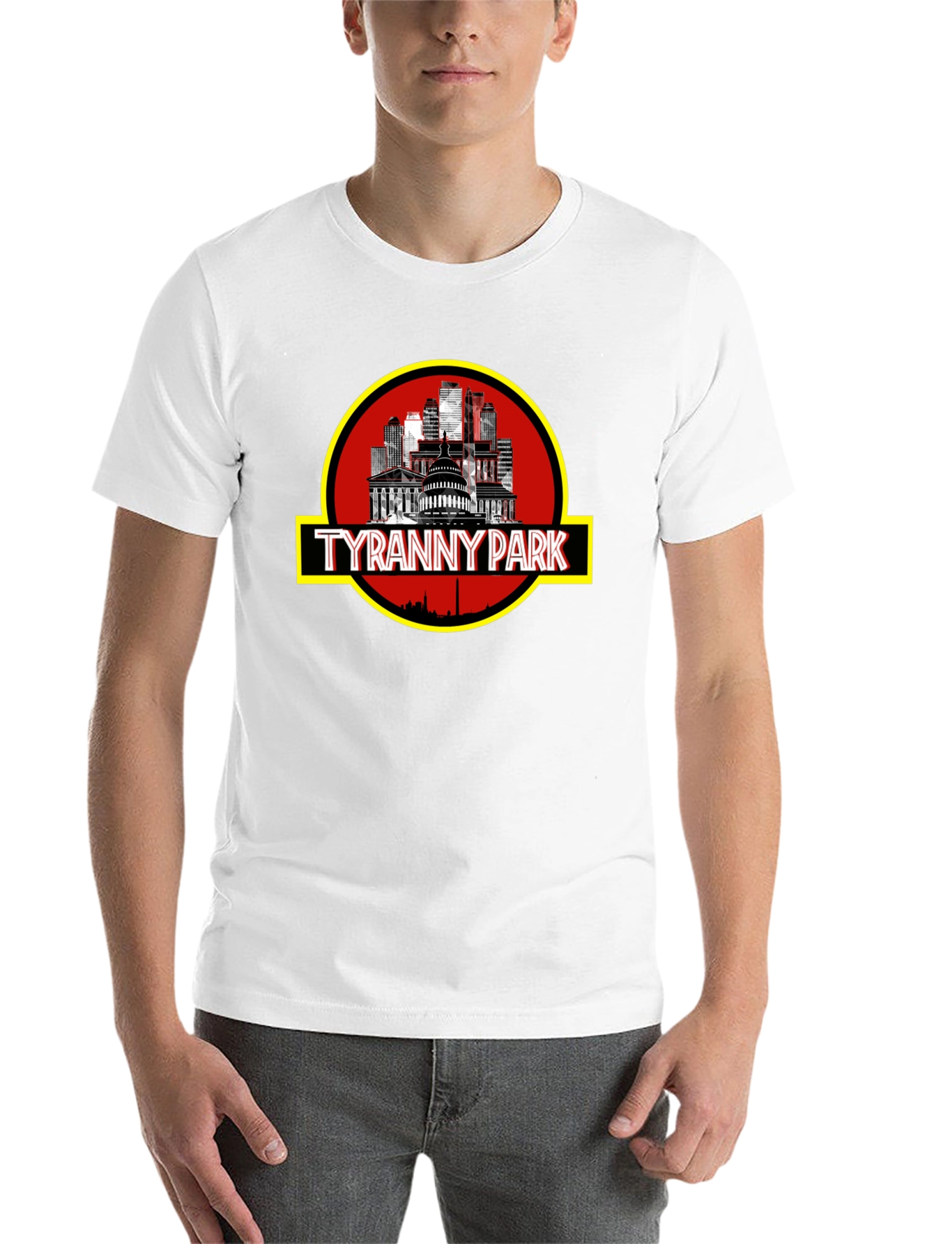 Black Tyranny Park Graphic T-Shirt - Political Statement Tee view 14