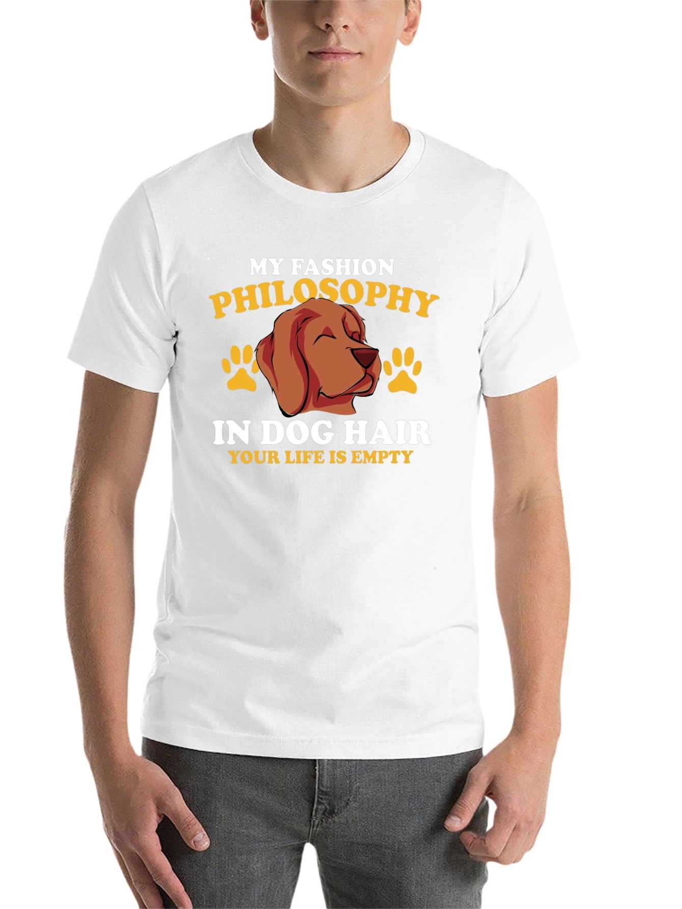Black Dog Hair Fashion Philosophy T-Shirt view 14