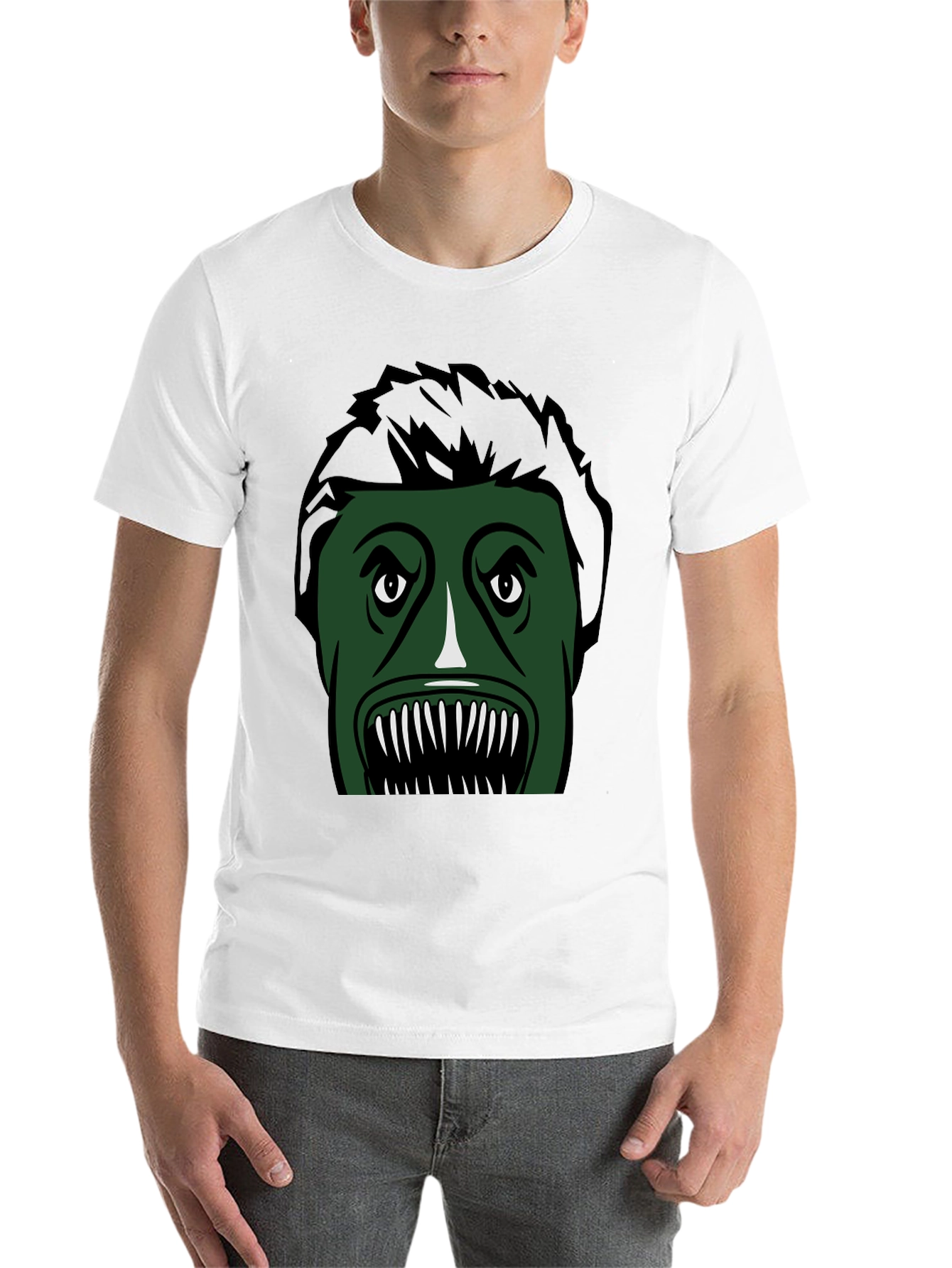 Black Monster Graphic Tee -  Unique Horror Design view 14