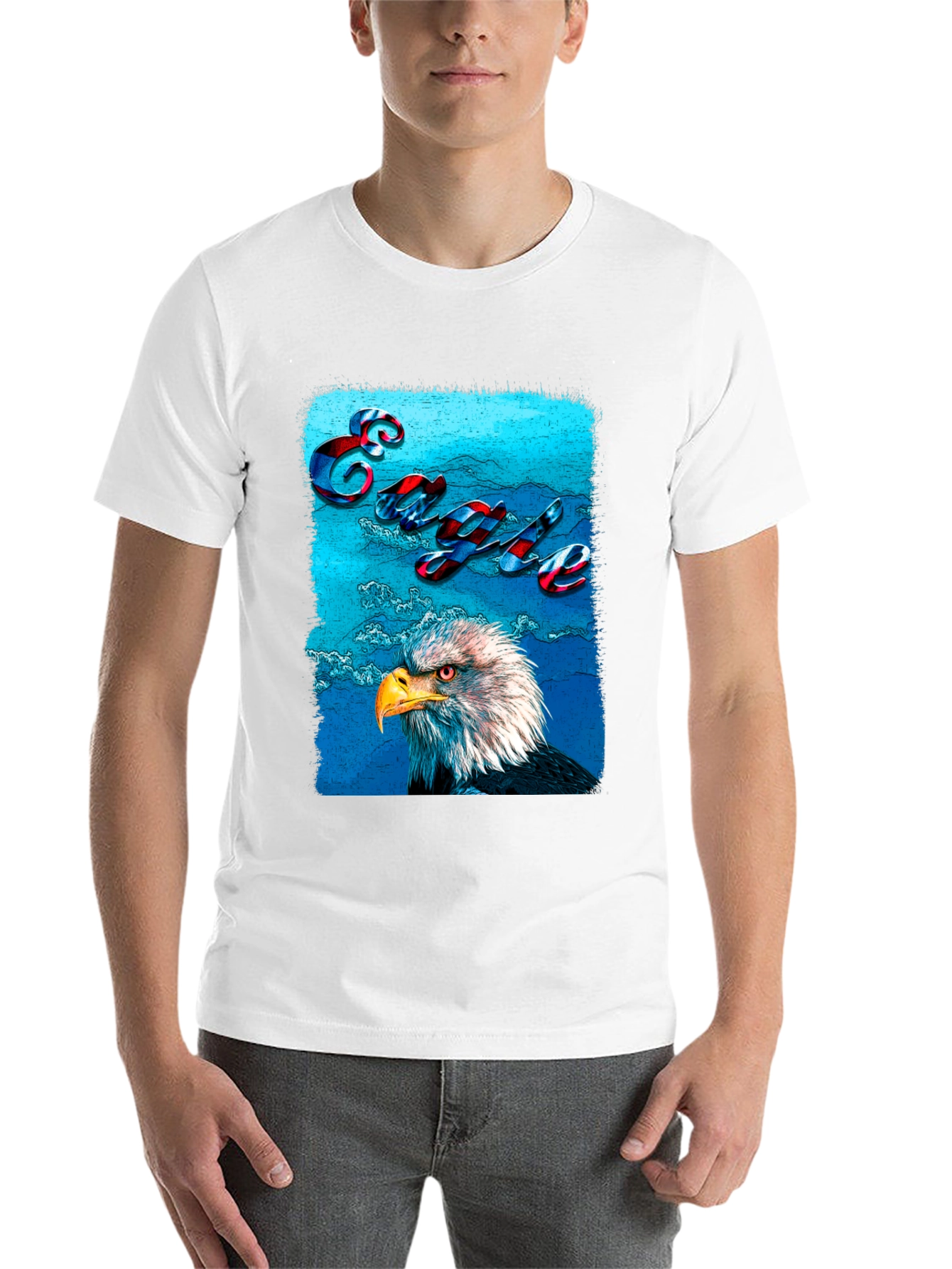 Black Eagle Graphic T-Shirt - Patriotic USA Style view 14
