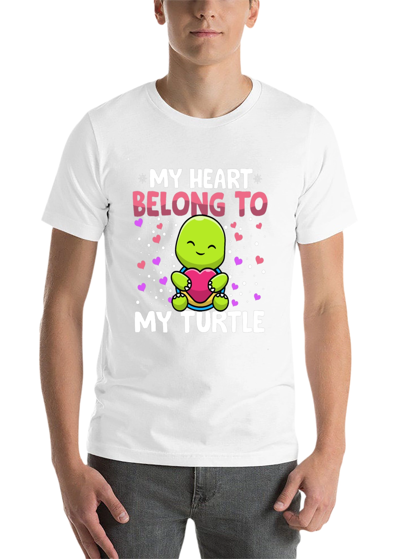 Black My Heart Belongs To My Turtle T-Shirt view 14