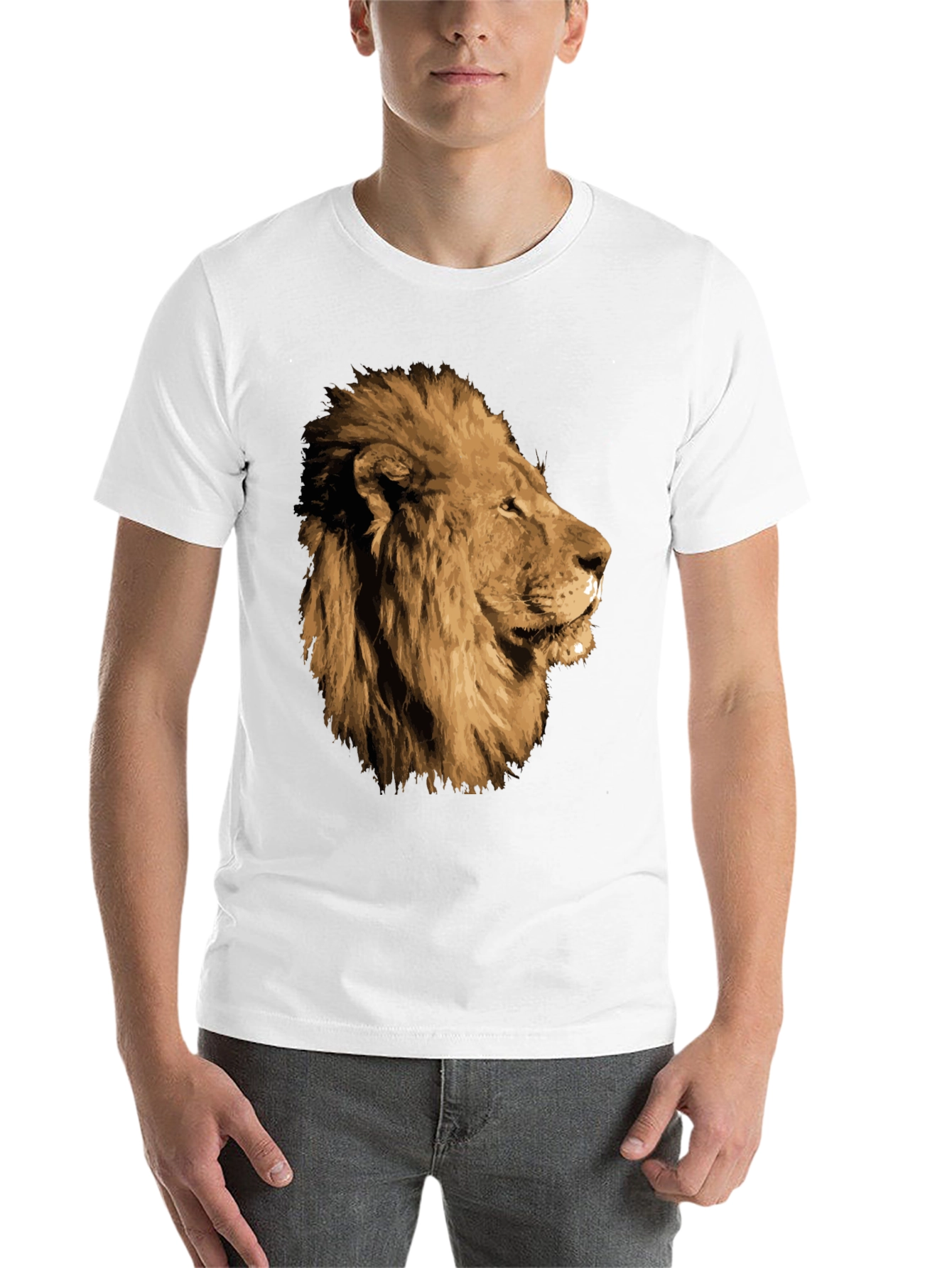 Black Lion Graphic T-Shirt - Black view 14