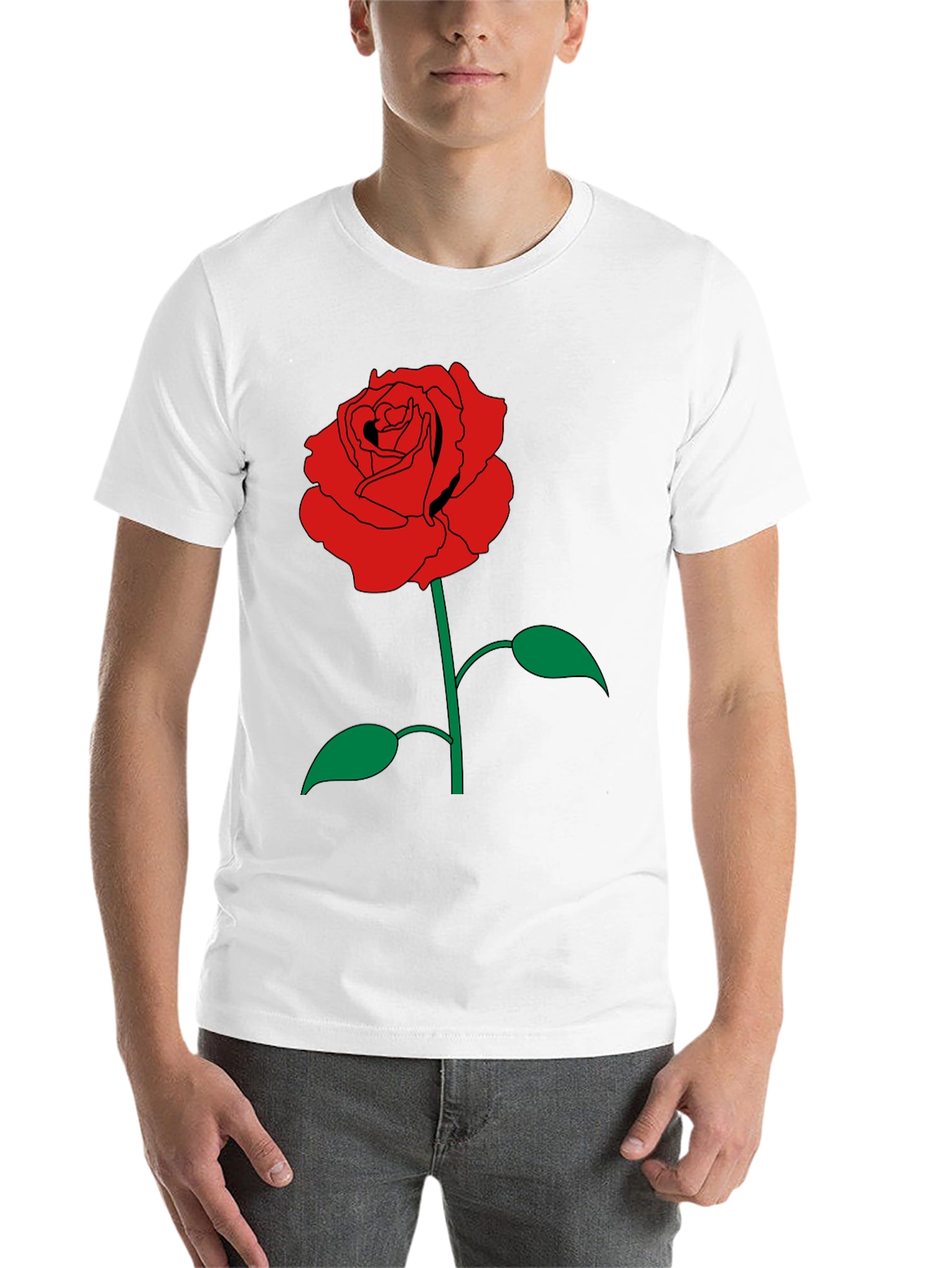 Black Rose Graphic Black T-Shirt view 14