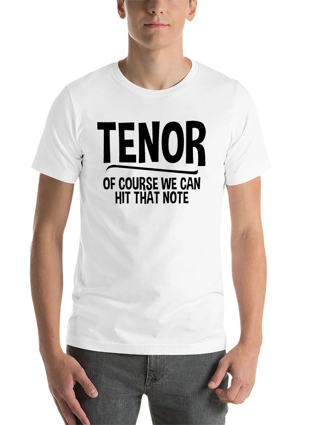 Black Tenor 'Hit That Note' Black T-Shirt view 14