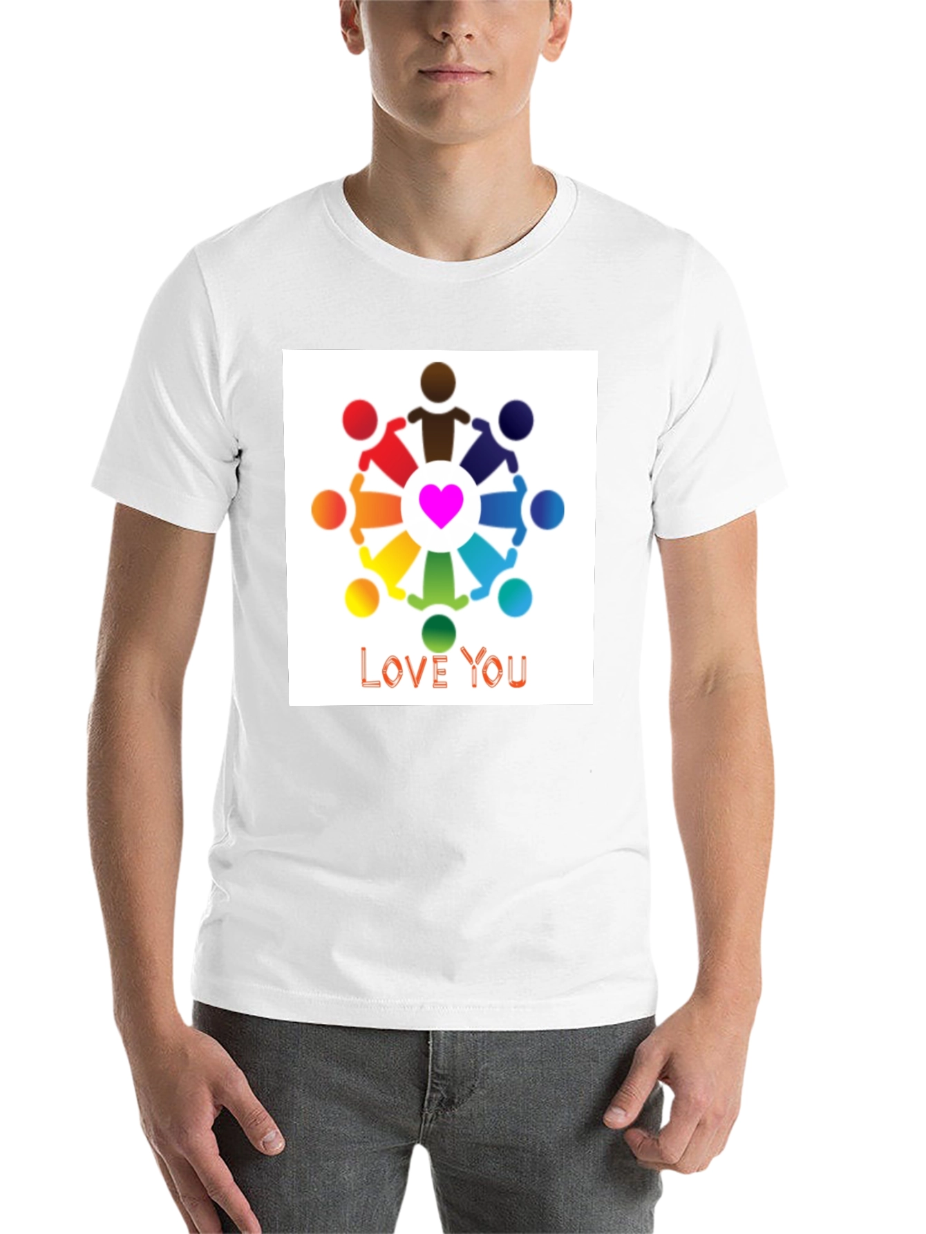 Black Love You Graphic Tee - Unity T-Shirt view 14