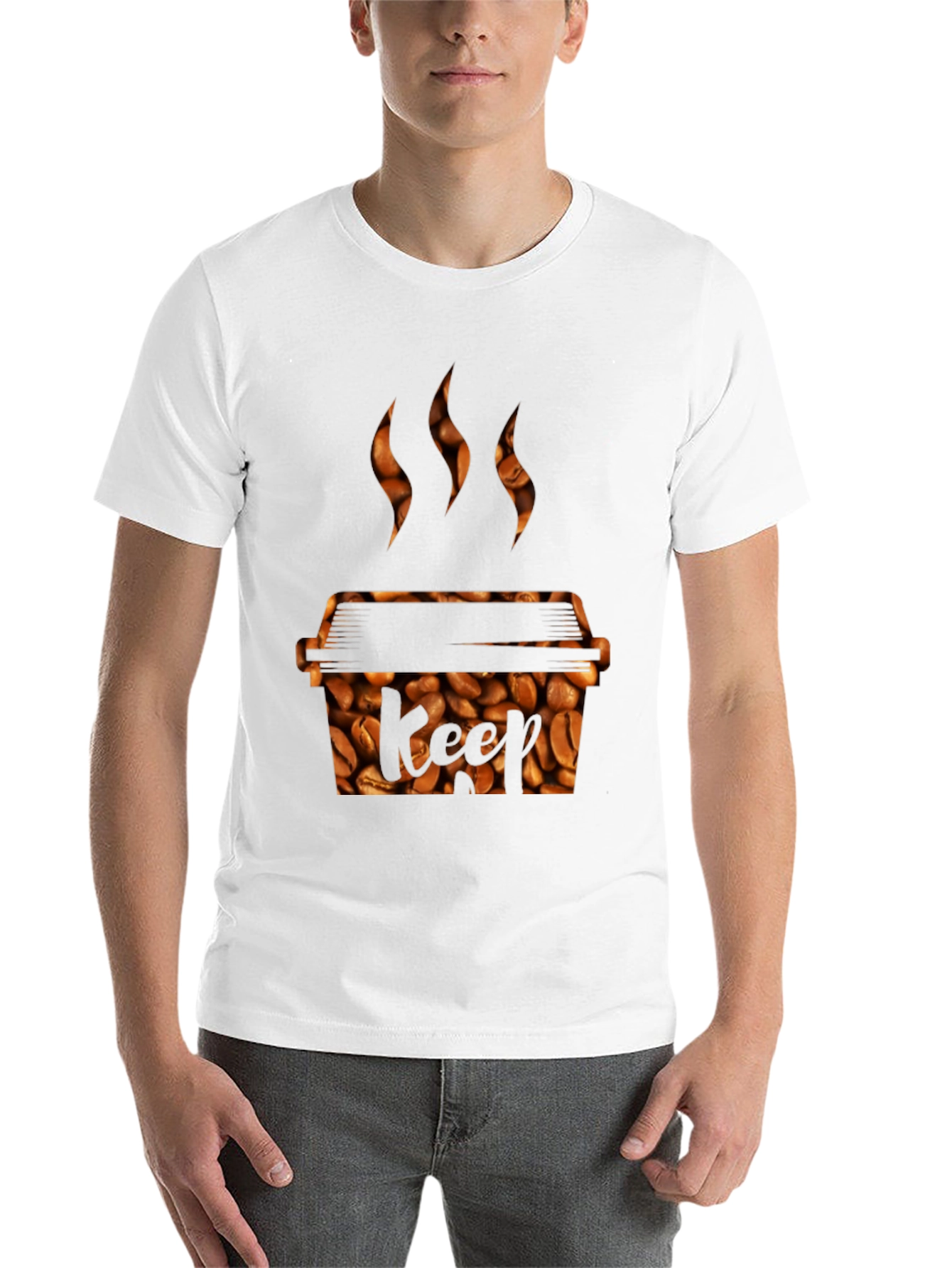 Black Coffee Bean Grill T-Shirt - Keef Design view 14