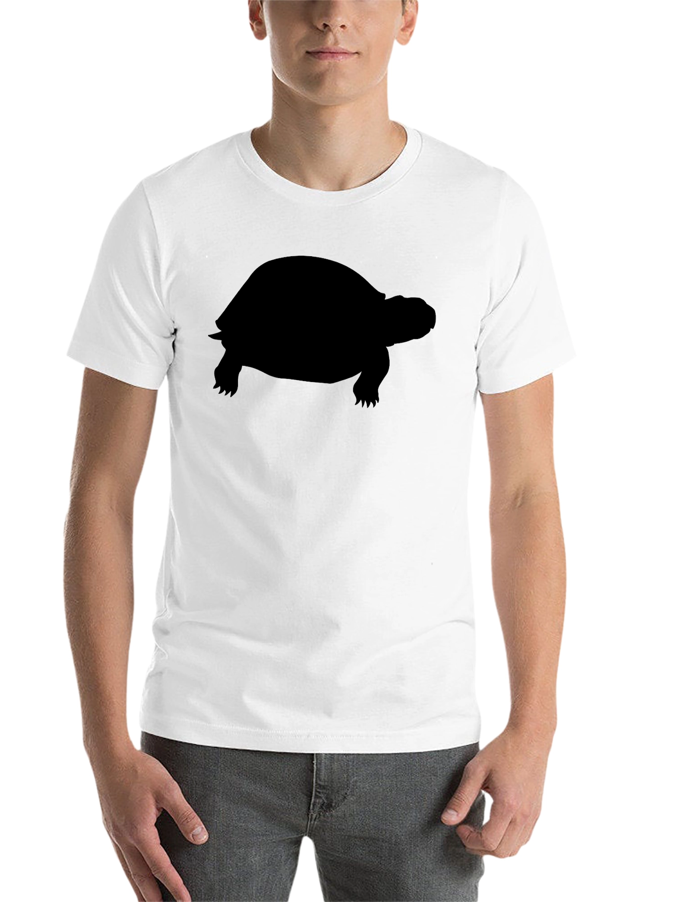 Black Black Turtle Silhouette T-Shirt view 14