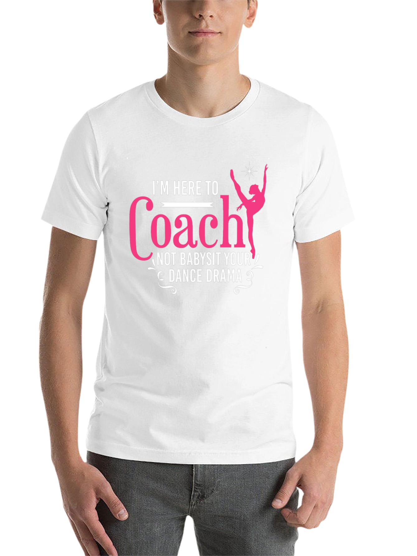 Black Dance Coach T-Shirt: I'm Here To Coach view 14