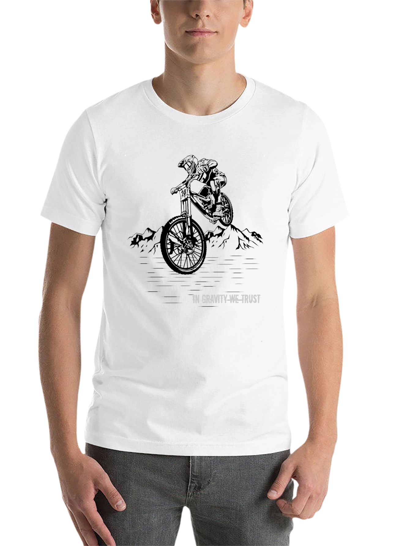 Black Gravity Trust Mountain Bike Graphic Tee view 14