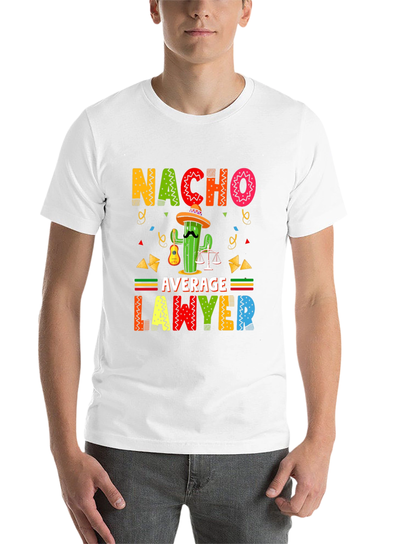 Black Nacho Average Lawyer Black T-Shirt view 14