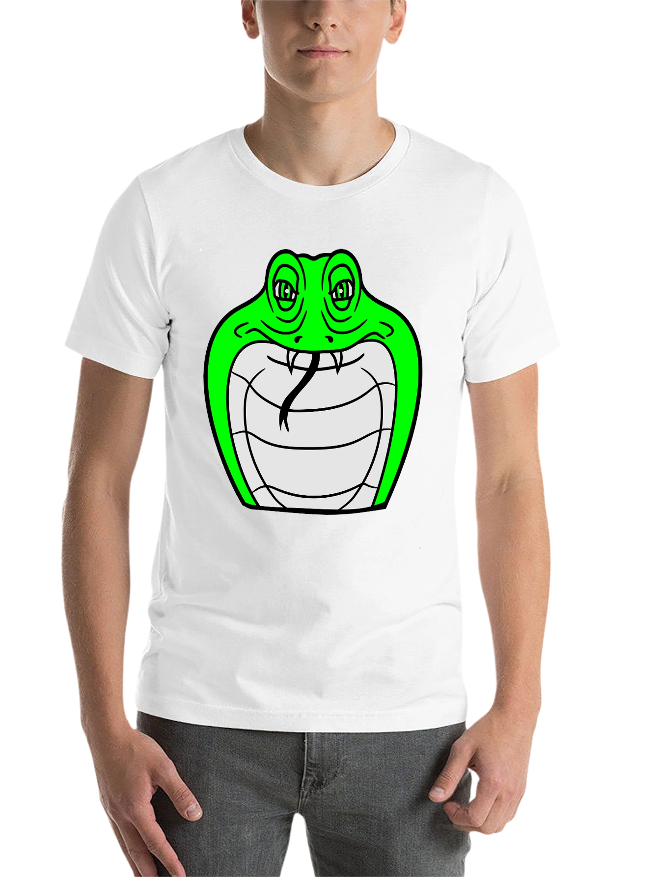 Black Cobra Graphic Tee - Cool Snake Design view 14