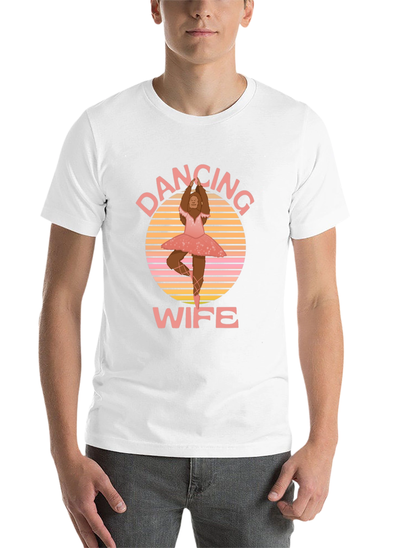 Black Dancing Wife T-Shirt - Bigfoot Ballerina Tee view 14